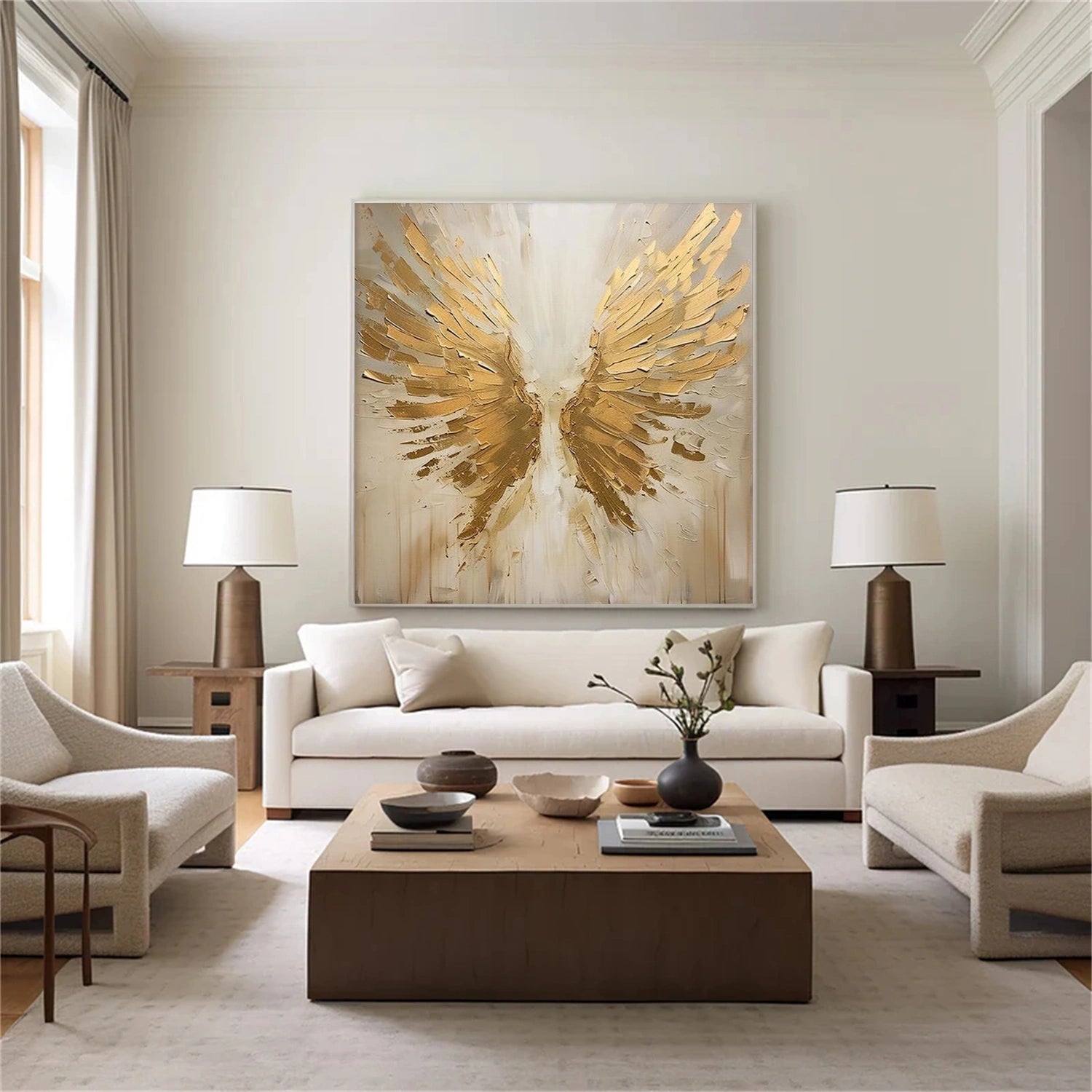 Abstract Angel Wing Textured Painting #AP051