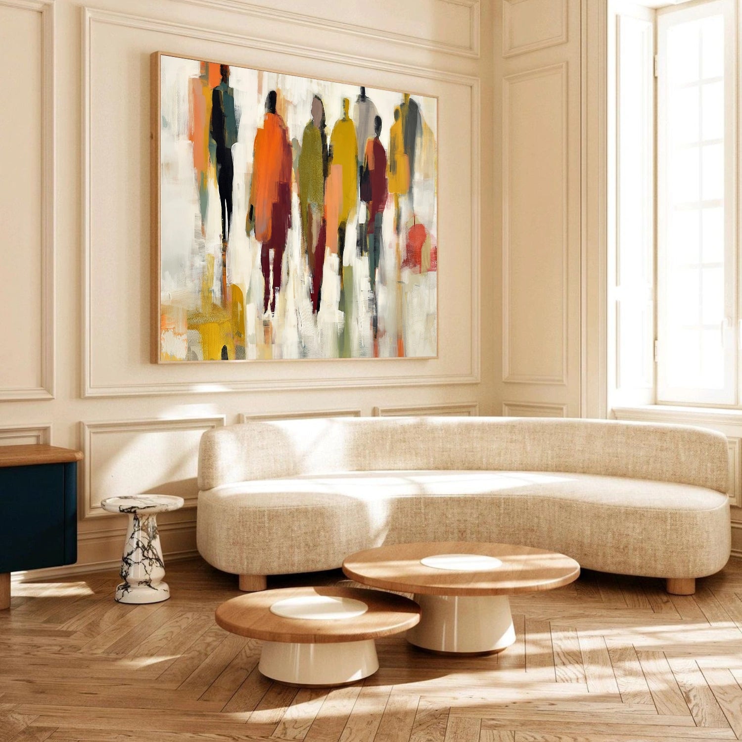 Colorful Abstract Portrait Wall Art #AP088