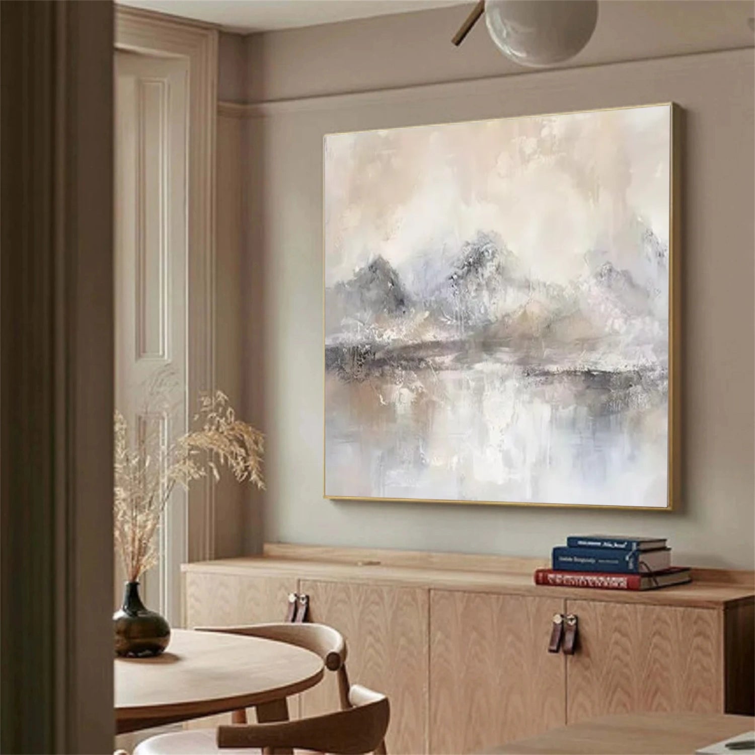 Abstract Mountain Canvas Art #MM270
