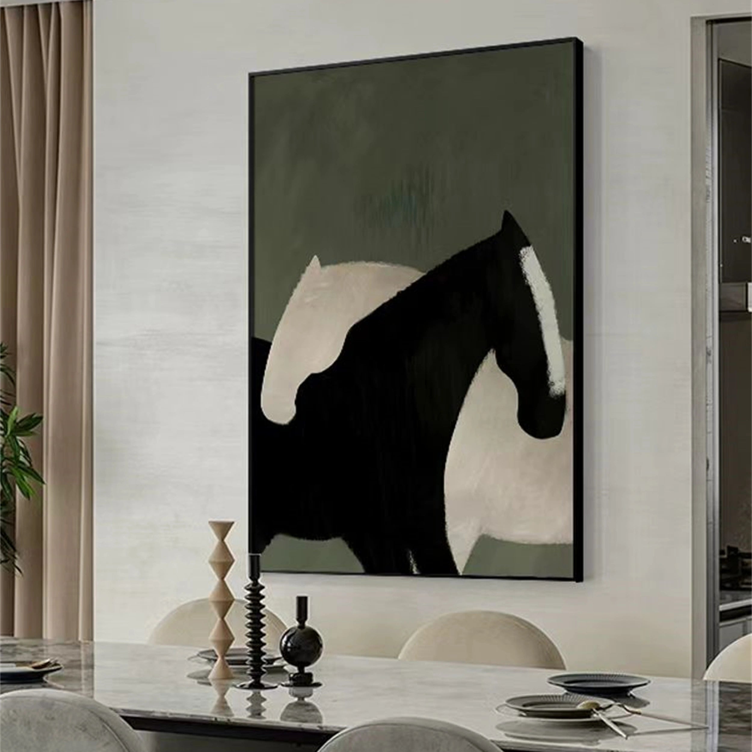 Colorful Horse Abstract Animal Wall Art #AL033