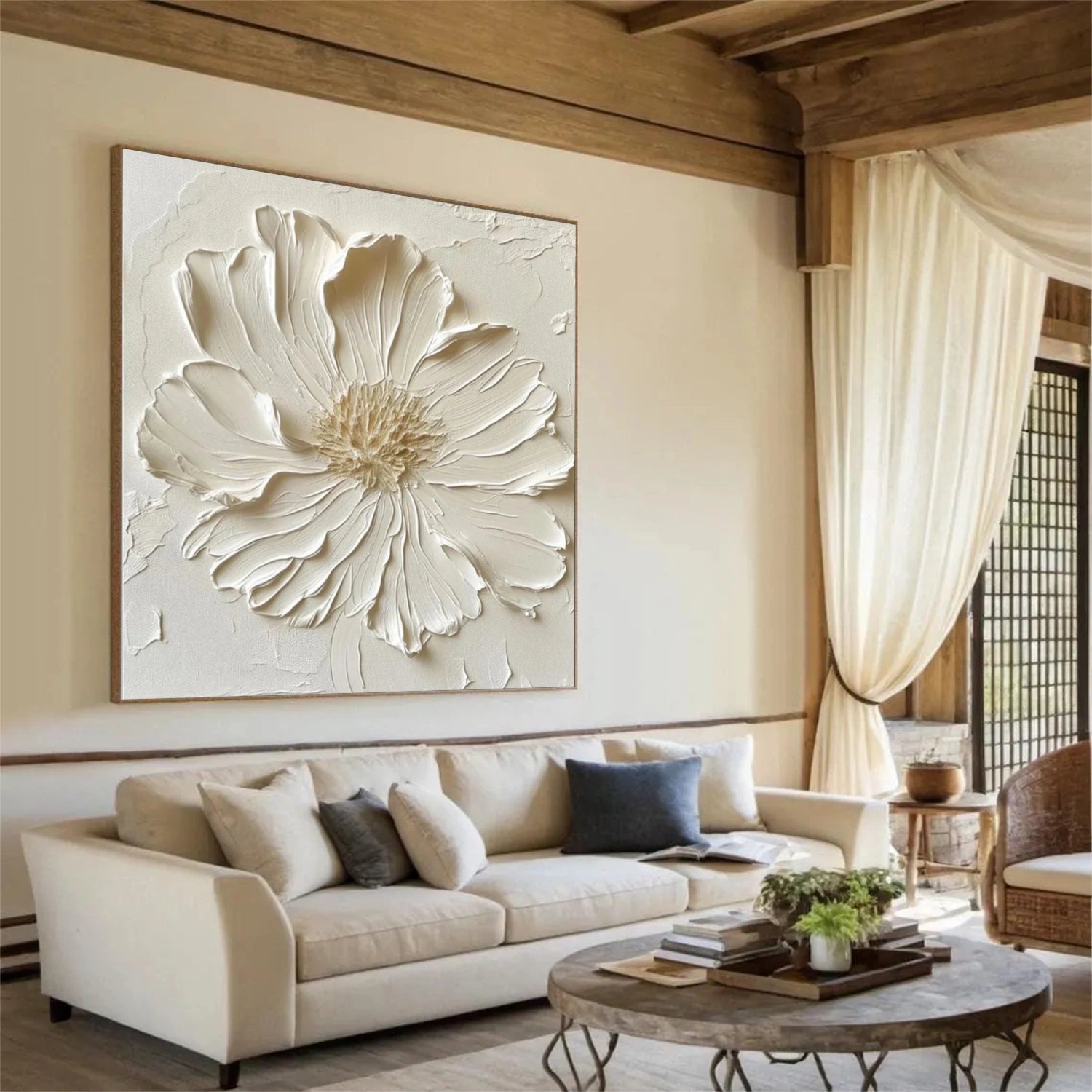 Flower & Tree Abstract Textured Wall Art #ML172