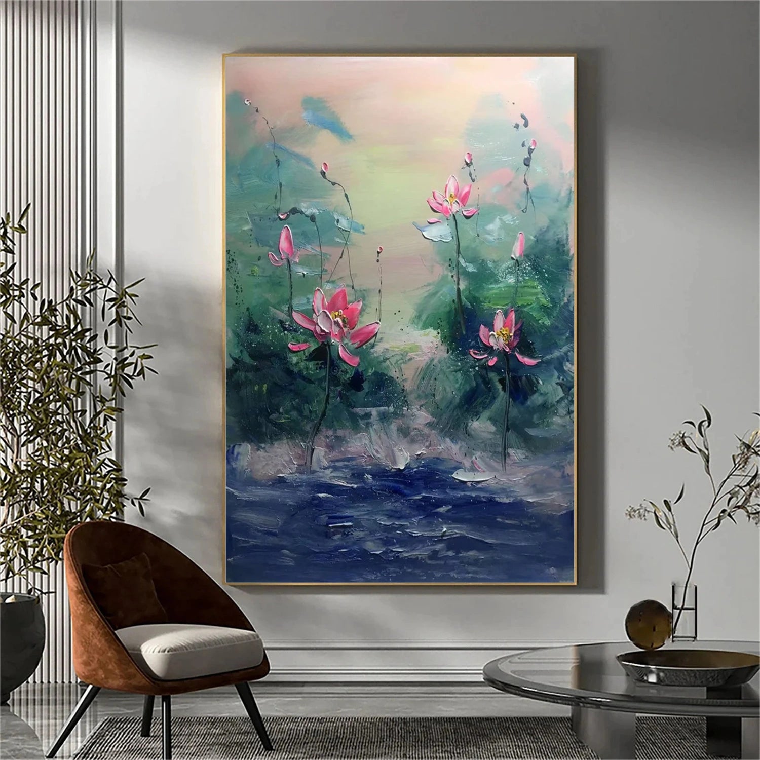 Flower & Tree Abstract Textured Wall Art #ML105