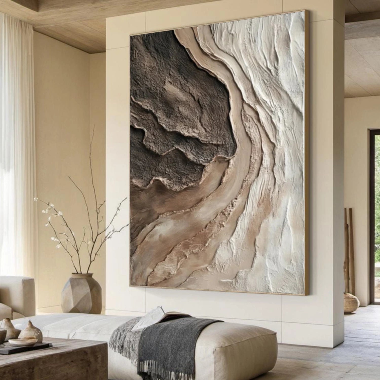 Abstract Textured Canvas Art #WS923