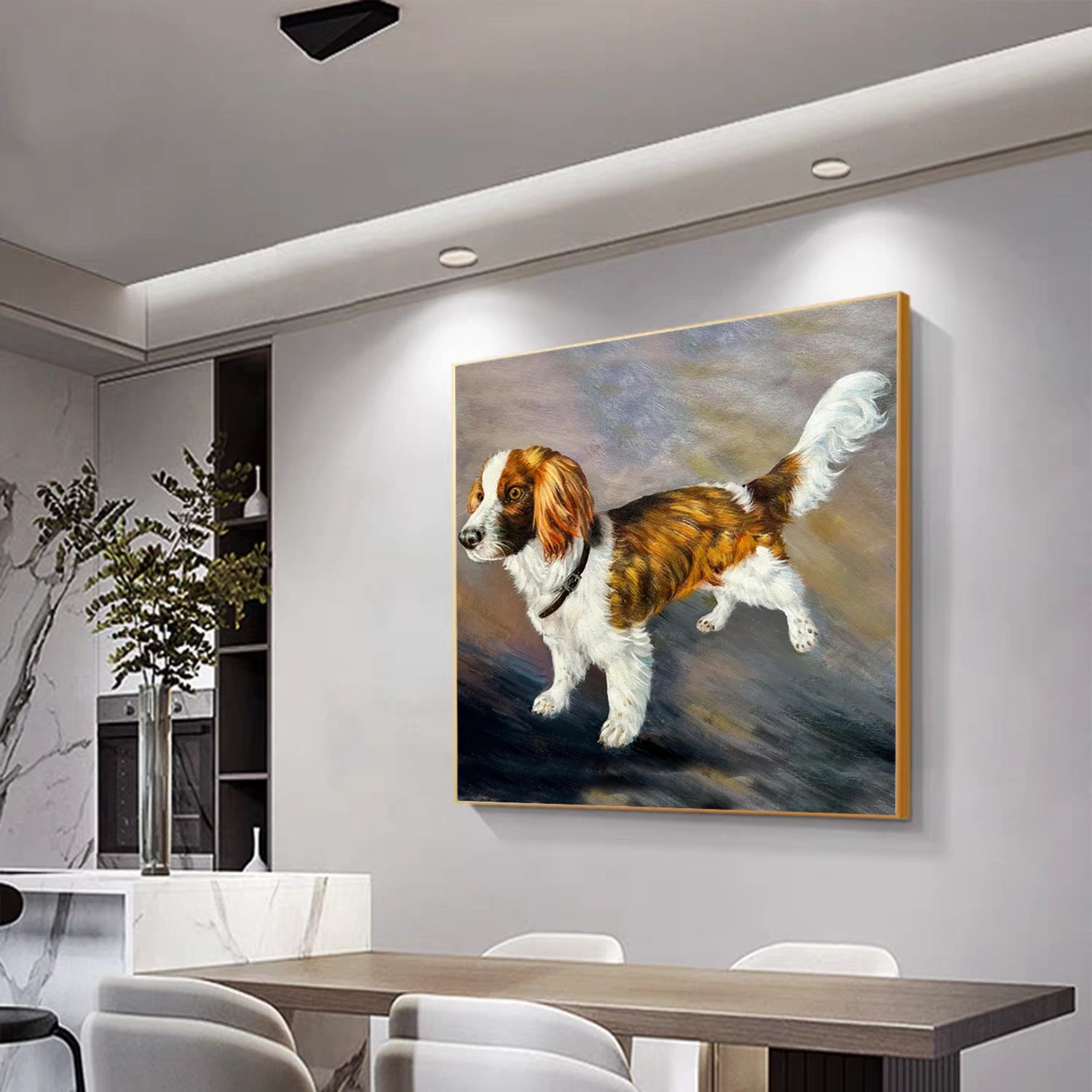 Abstract Animal Dog Wall Art #AL097