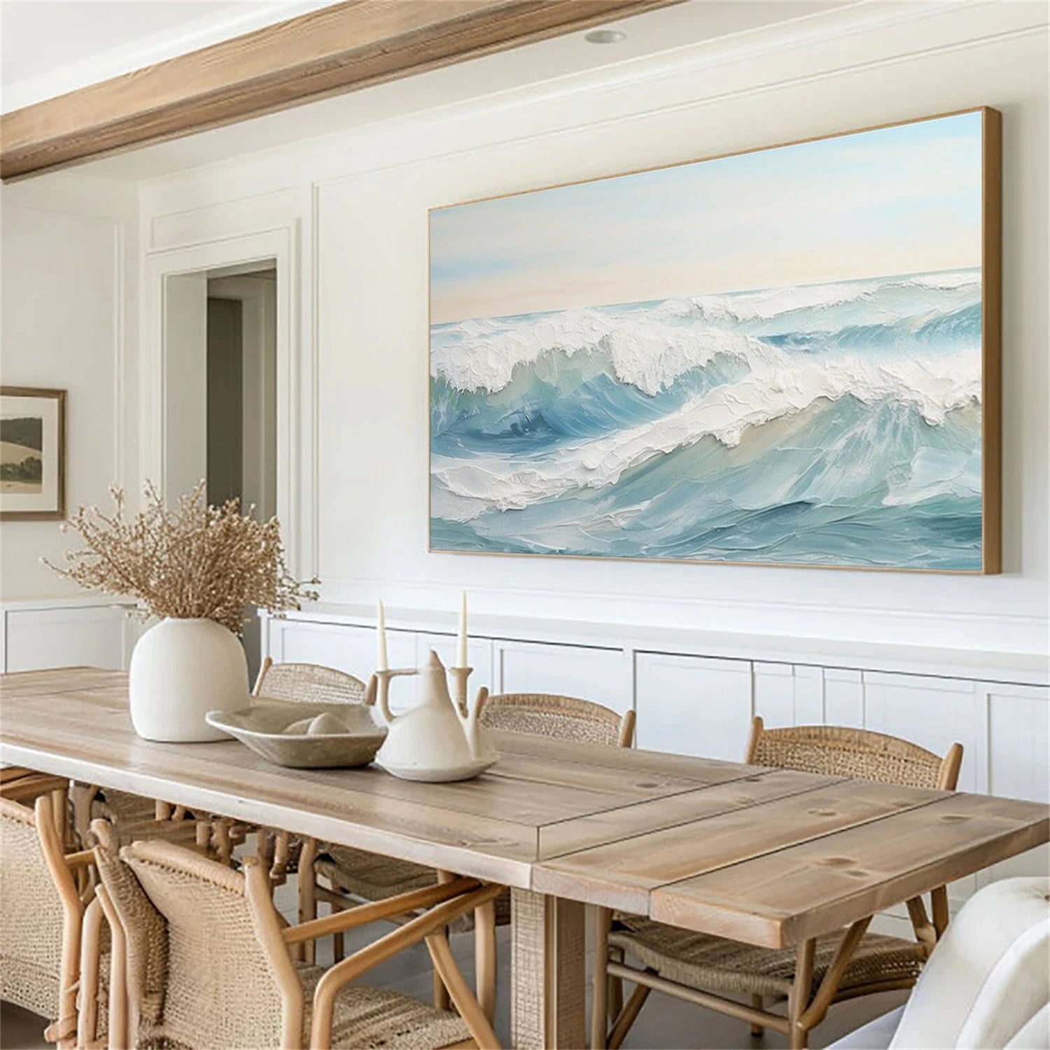 Sea & Sky Abstract Textured Wall Art #MS311