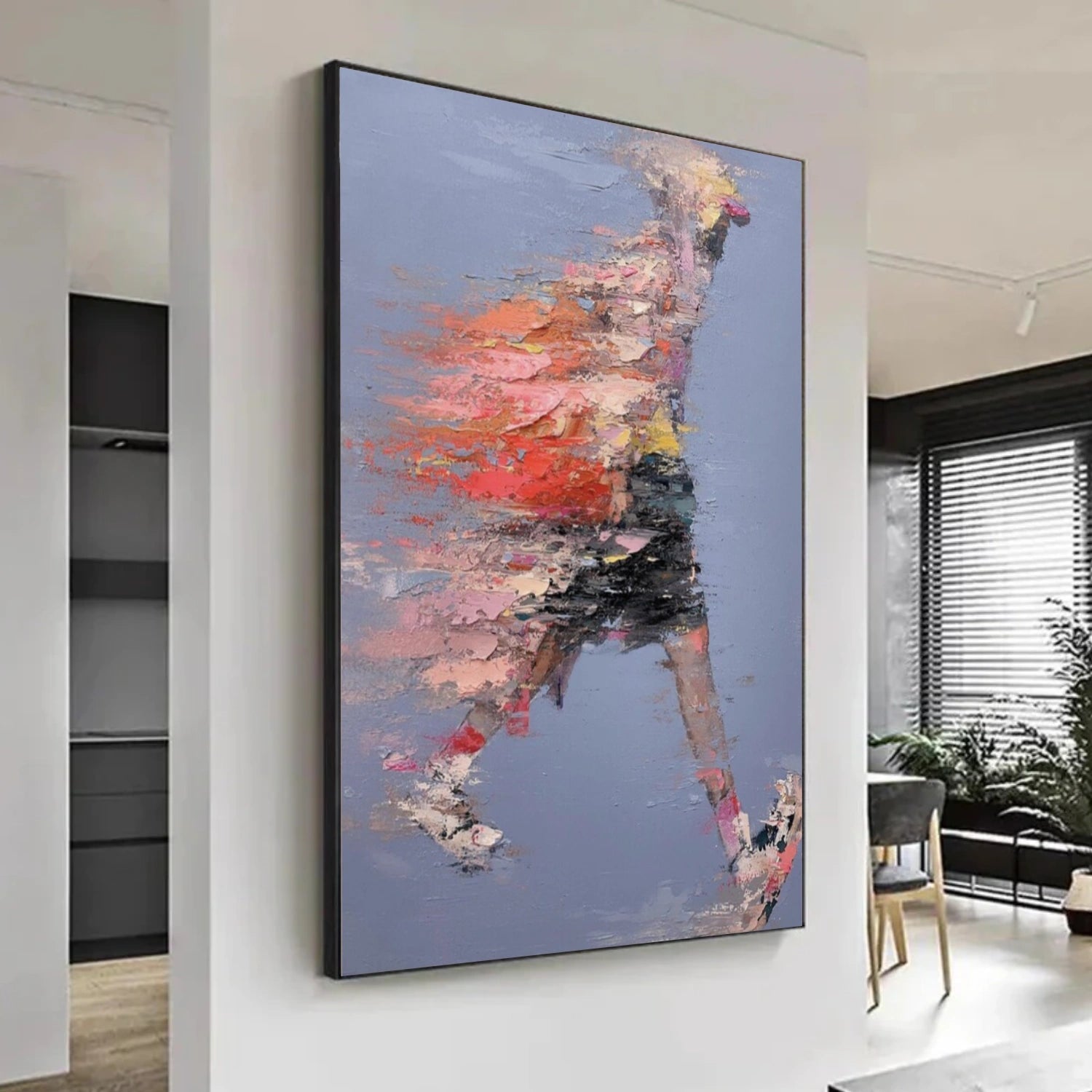 Abstract Portrait Textured Wall Art #AP073