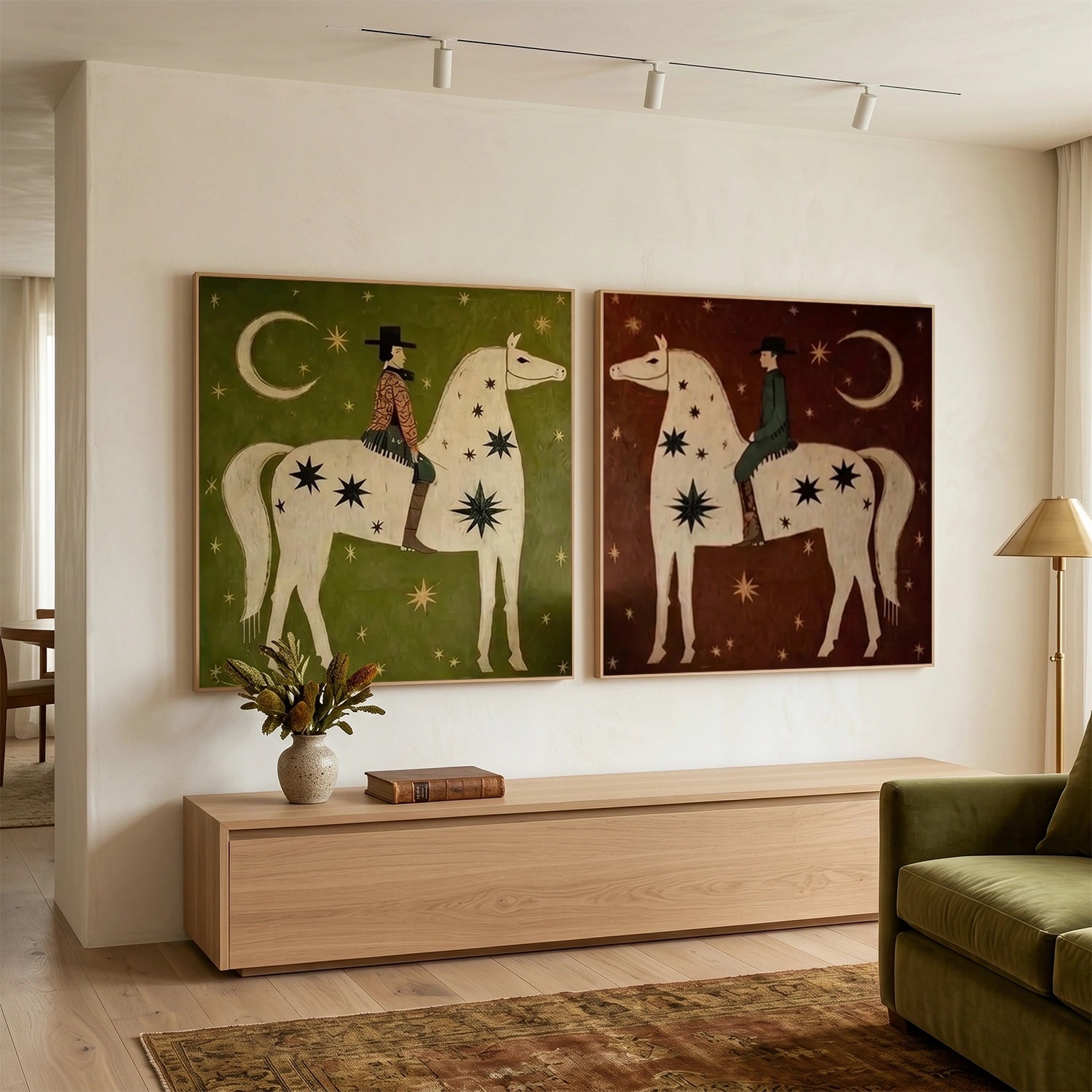 Vintage Americana Art Set of 2 #VA123