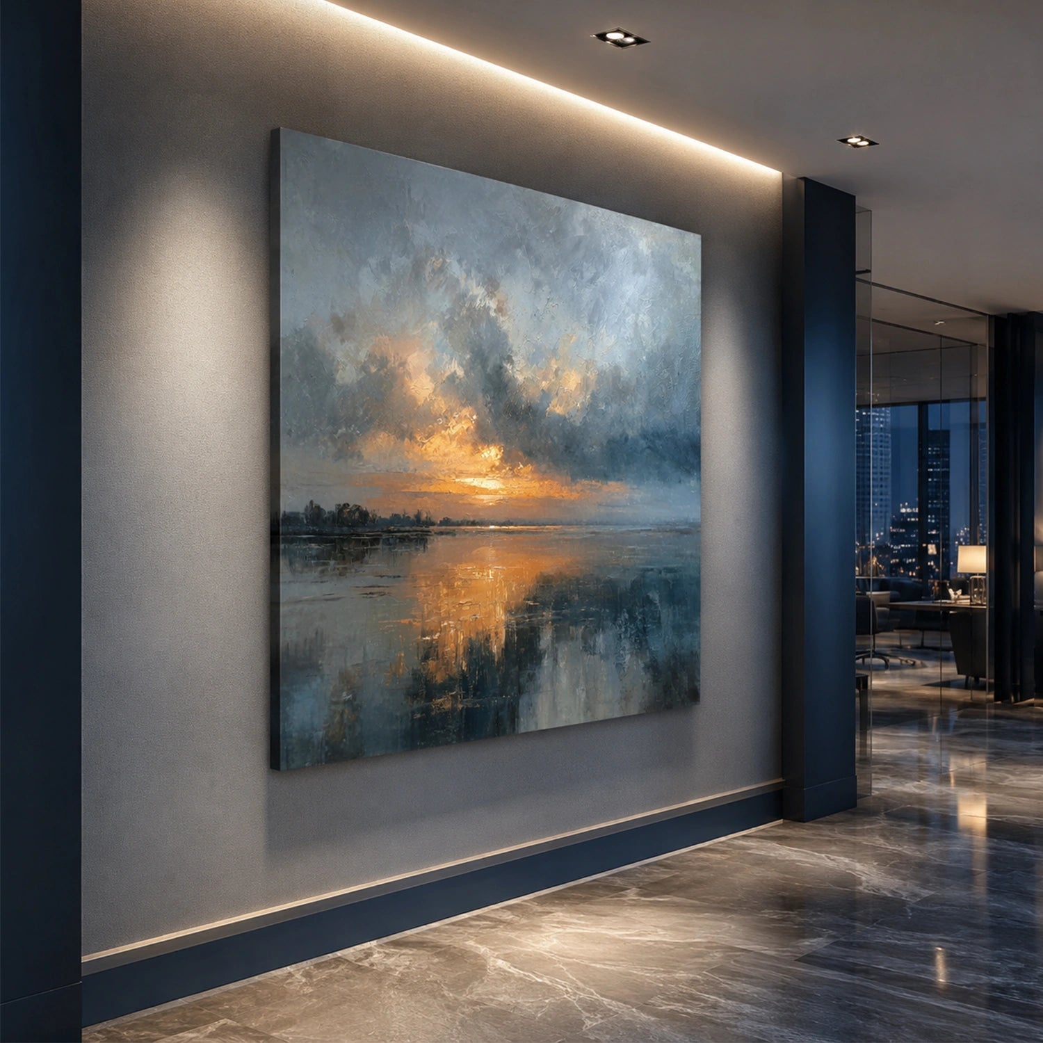 Sea & Sky Abstract Wall Art #MS336