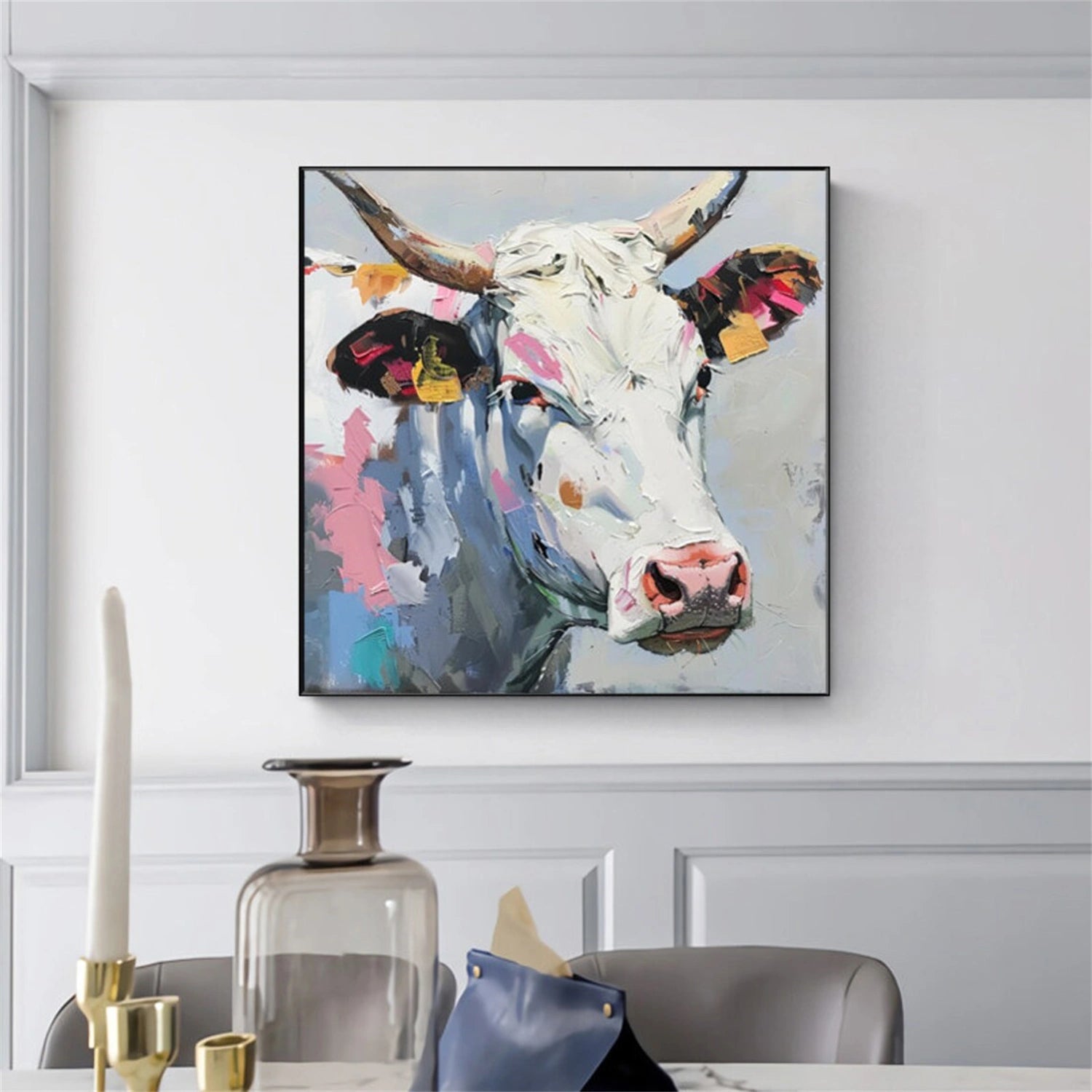 Colorful Abstract Animal Wall Art #AL093