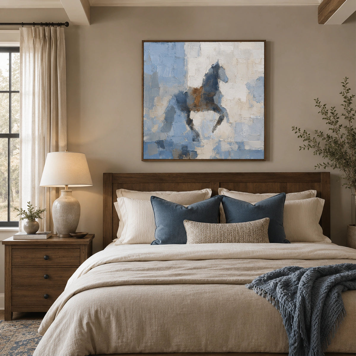 Abstract Animal Horse Wall Art #AL229