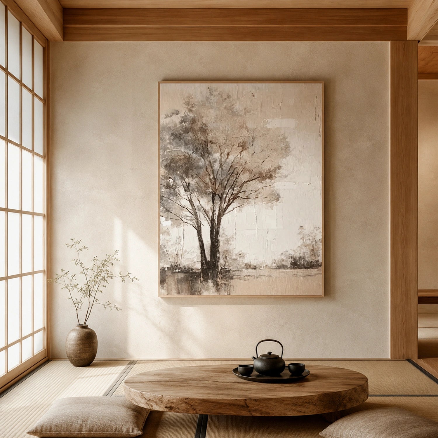 Flower & Tree Abstract Wall Art #ML266