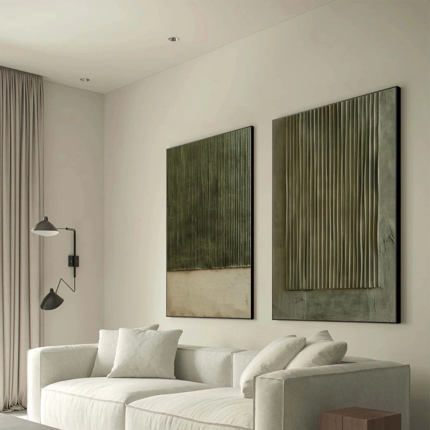 Minimalist Textured Canvas Art Set of 2 #MM359