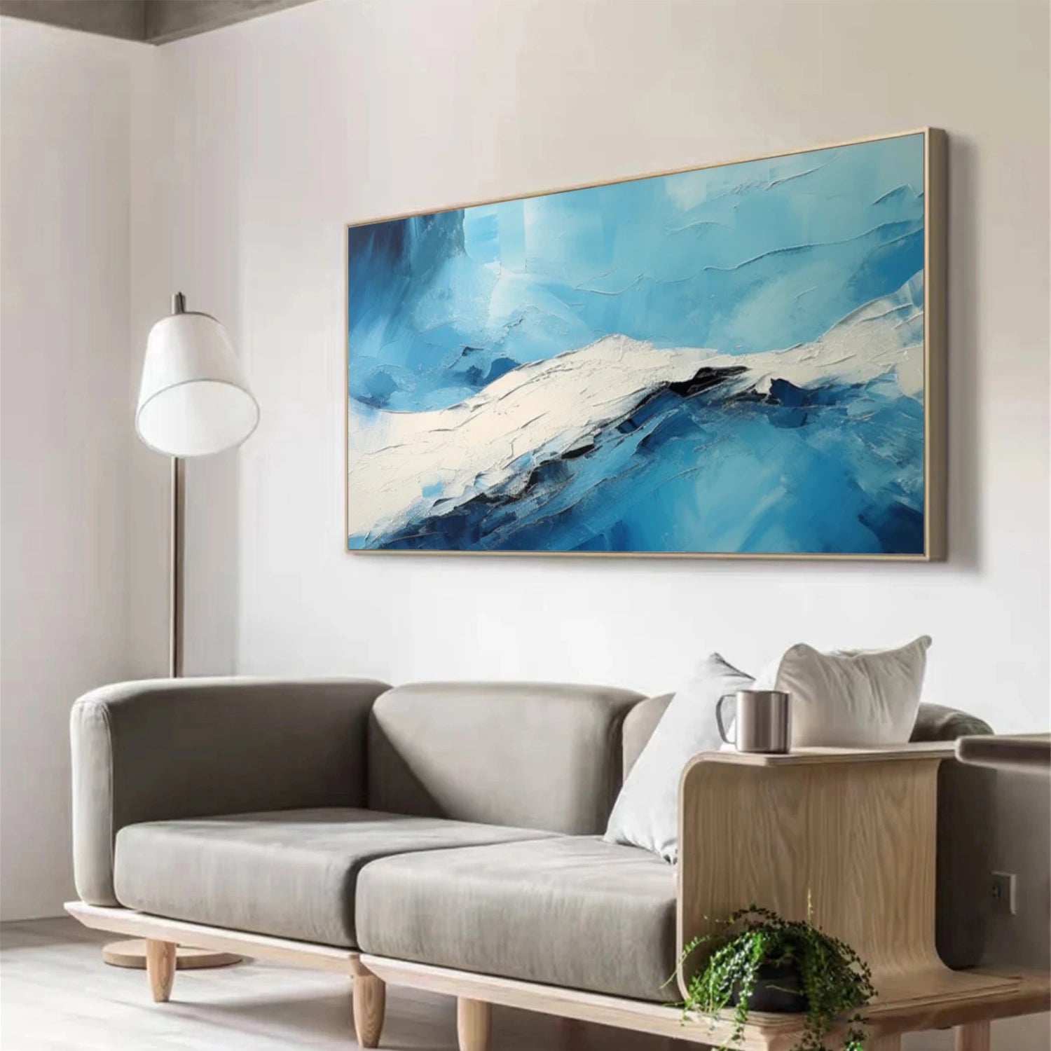 Sea & Sky Abstract Textured Wall Art #MS181
