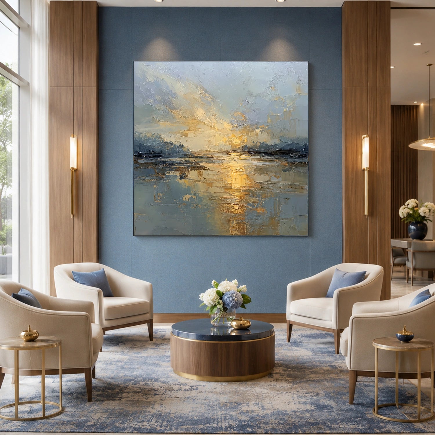 Sea & Sky Abstract Wall Art #MS342