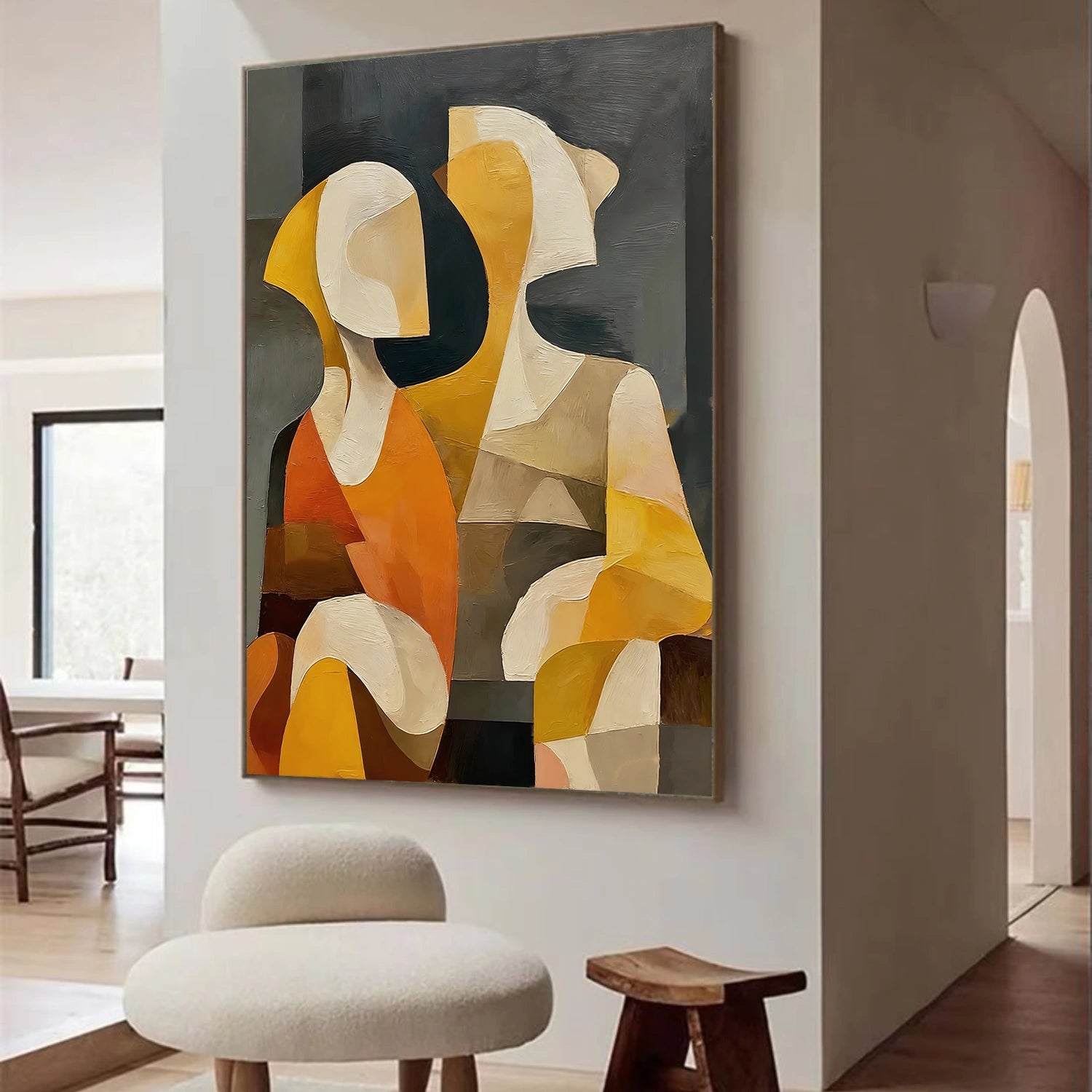 Abstract Portrait Wall Art #AP076