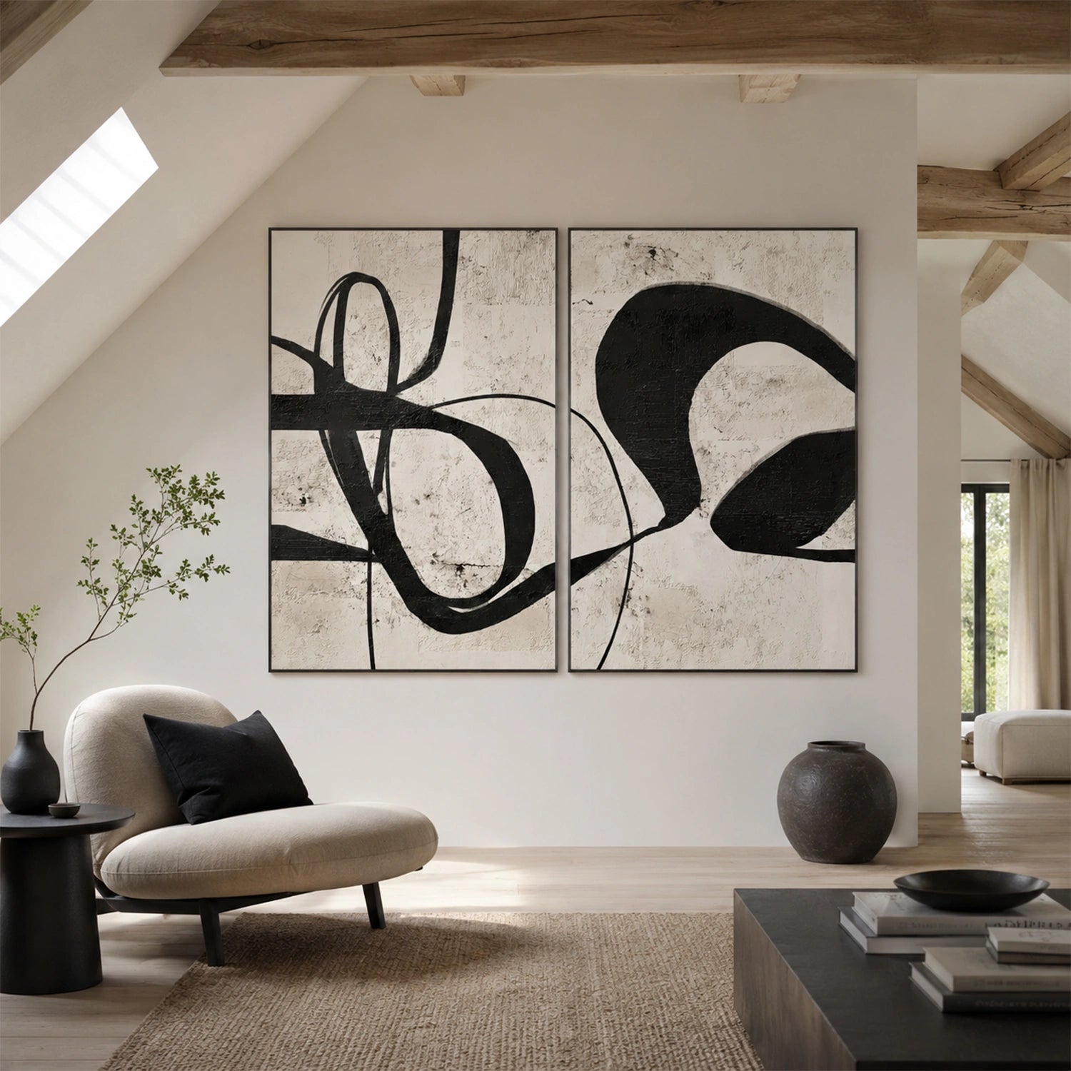 Wabi Sabi Canvas Art Set of 2 #WS1102