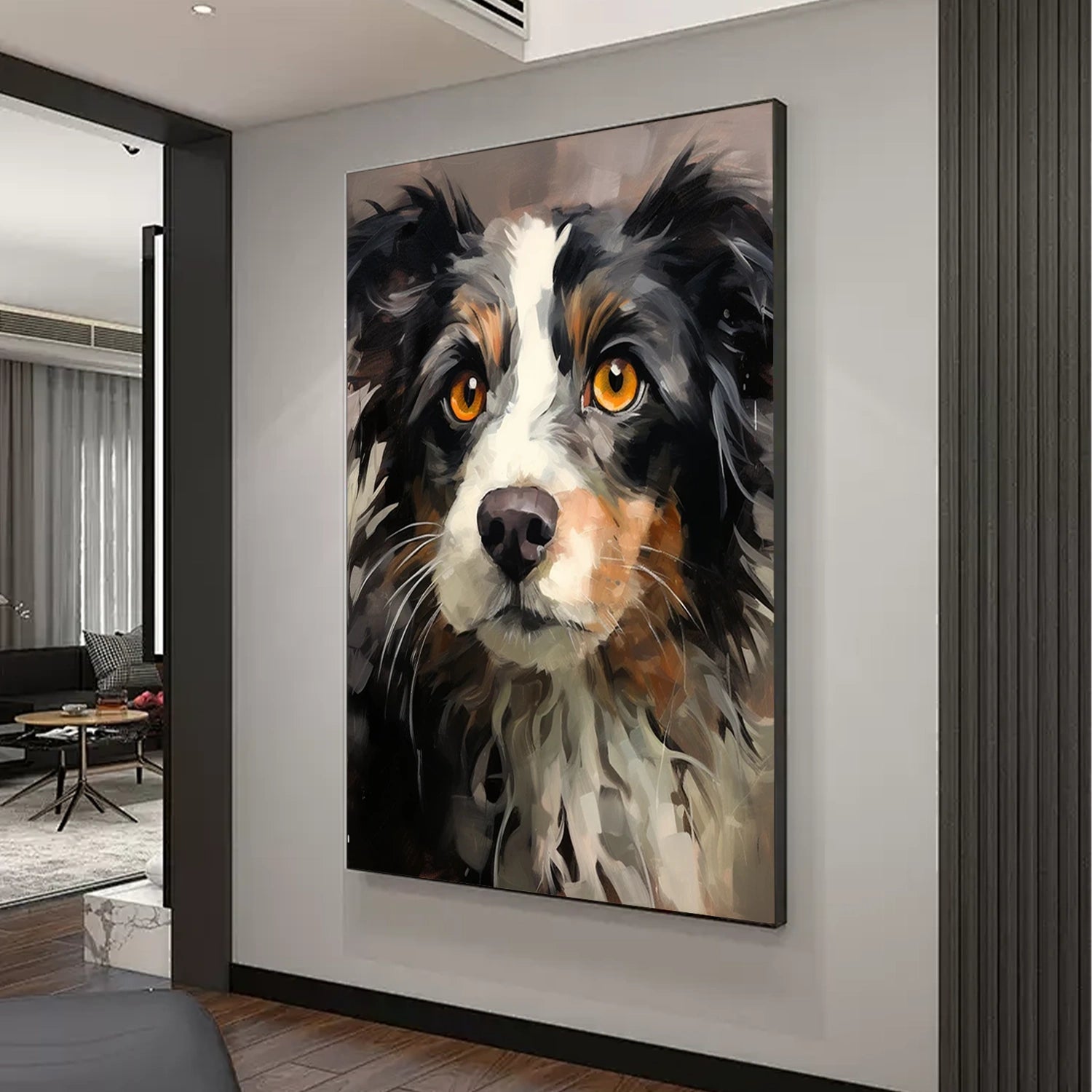Abstract Animal Dog Wall Art #AL100