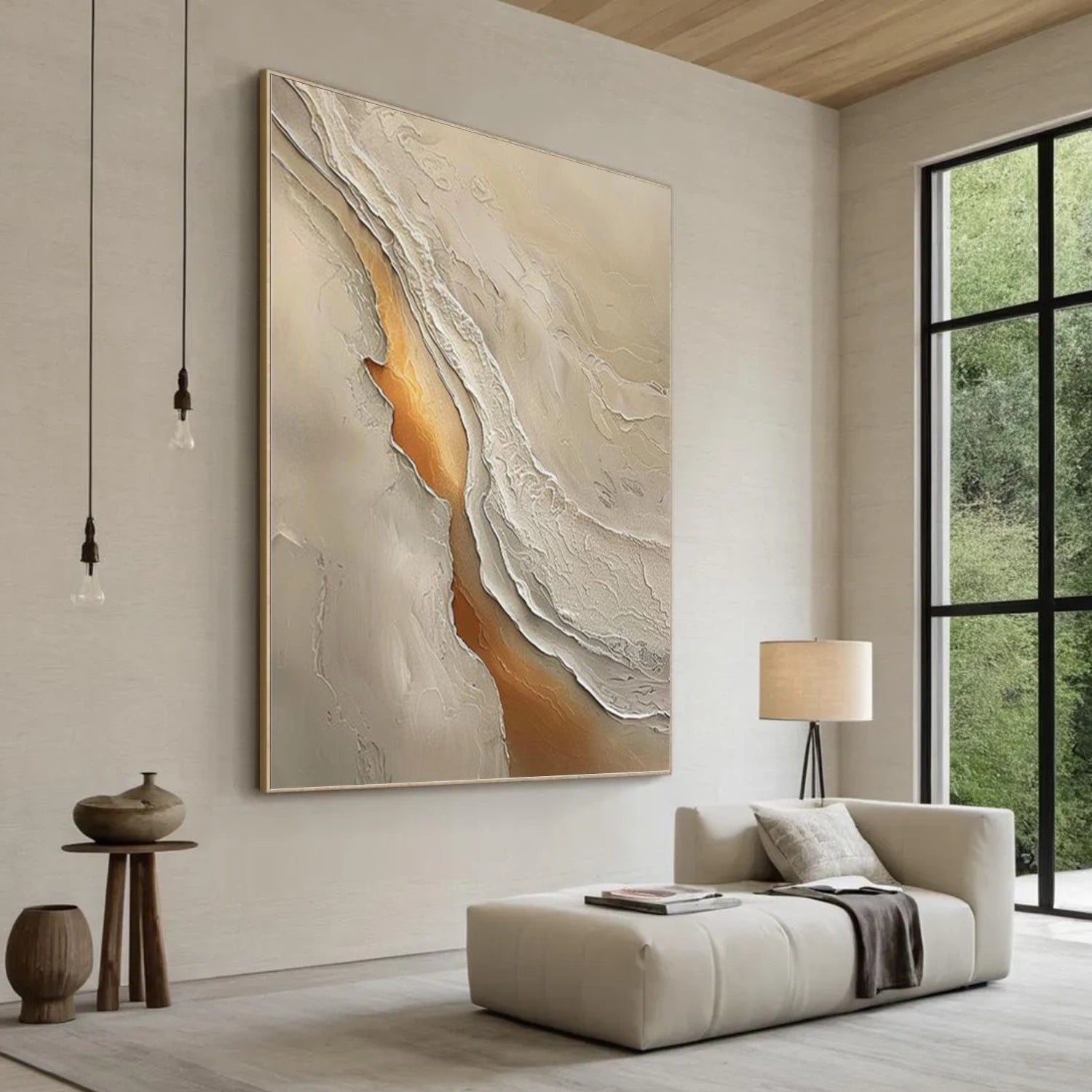 Sea & Sky Abstract Textured Wall Art #MS235