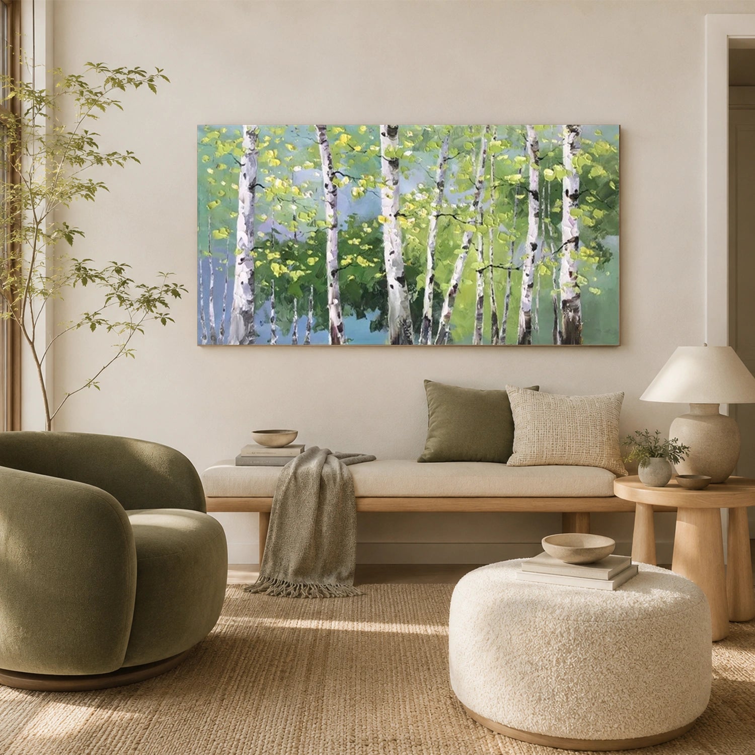 Flower & Tree Abstract Textured Wall Art #ML284