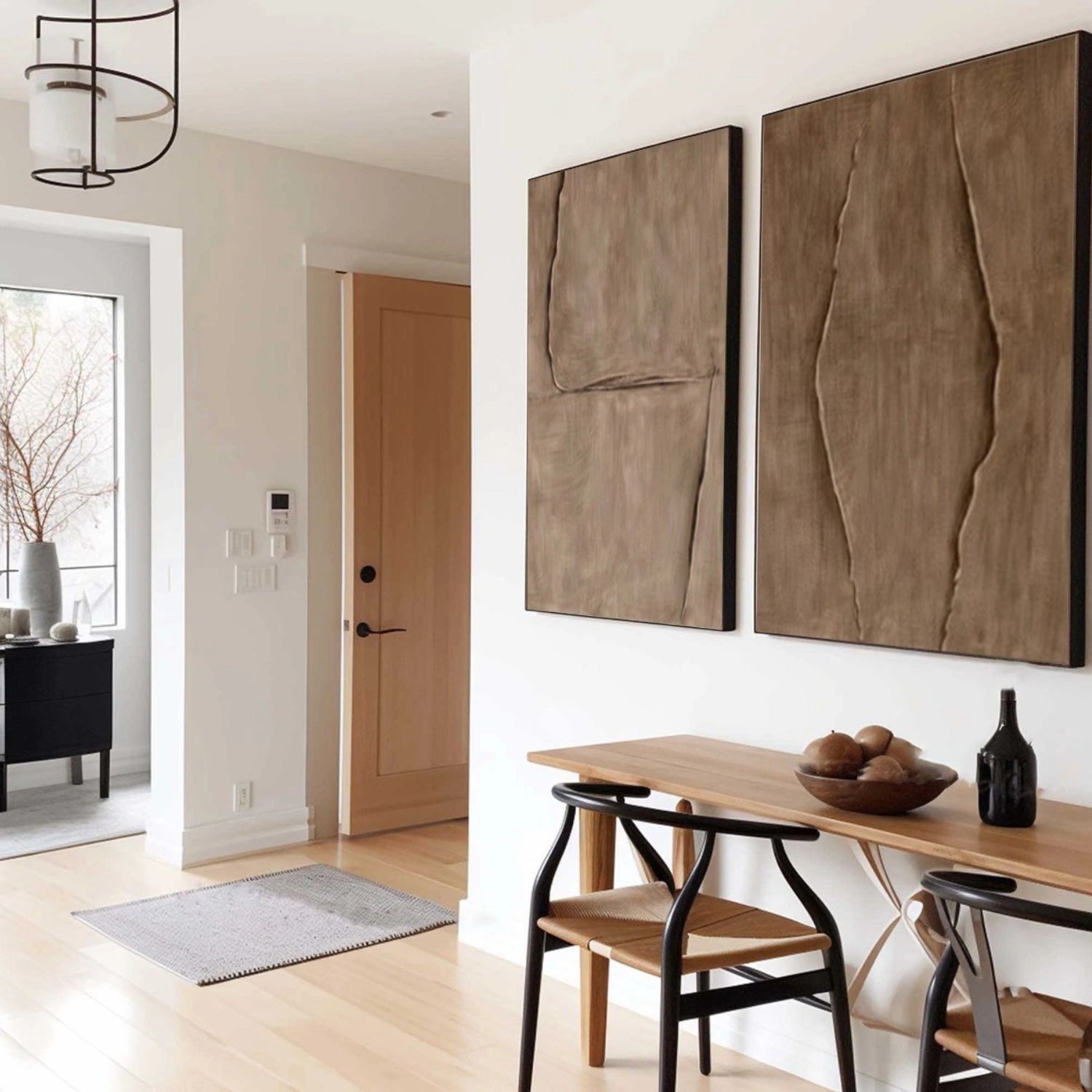 Minimalist Textured Canvas Art Set of 2 #MM377