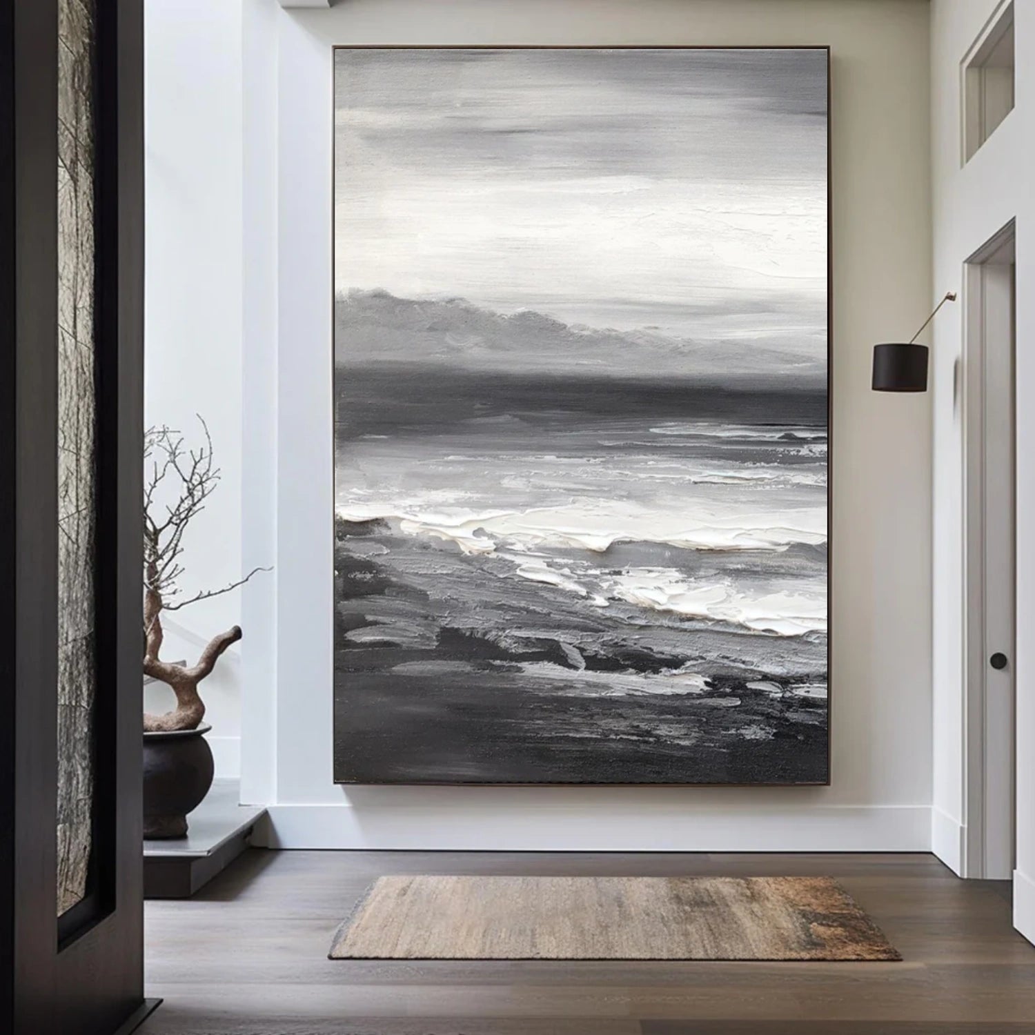 Sea & Sky Abstract Textured Wall Art #MS176