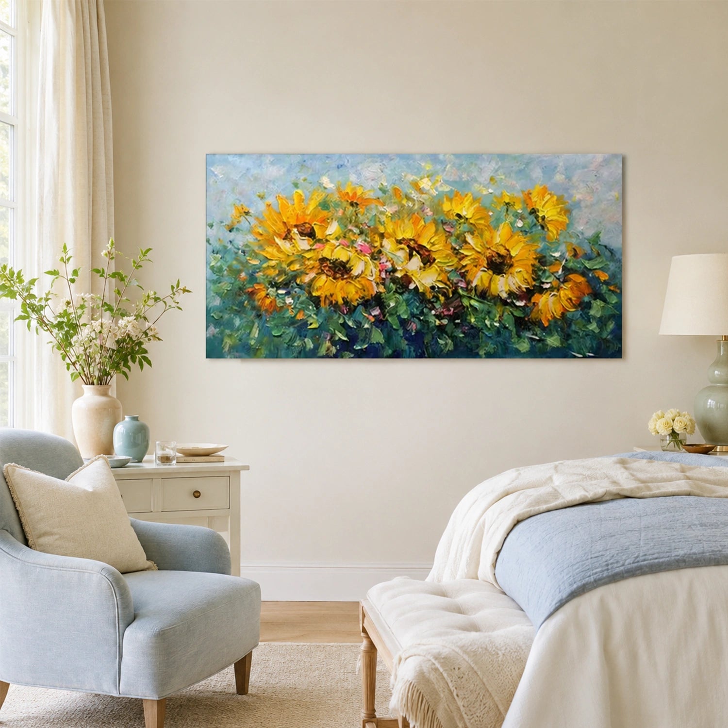Flower & Tree Abstract Textured Wall Art #ML285