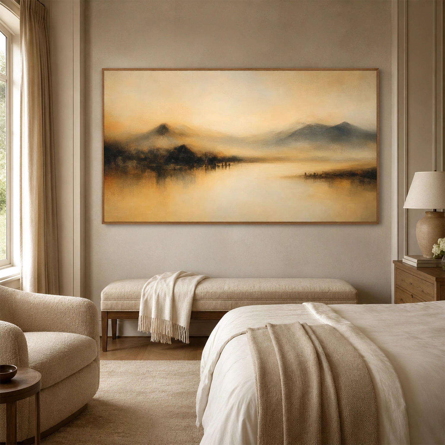 Abstract Mountain Canvas Art #MM411