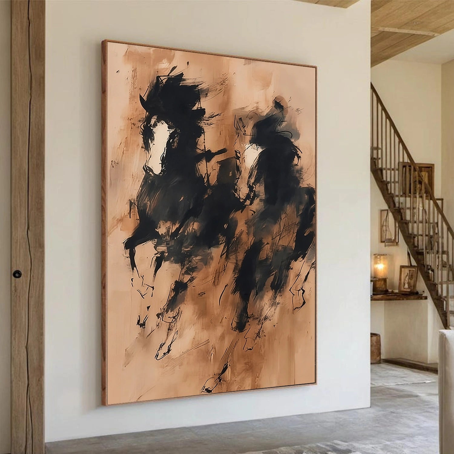 Abstract Animal Horse Wall Art #AL170