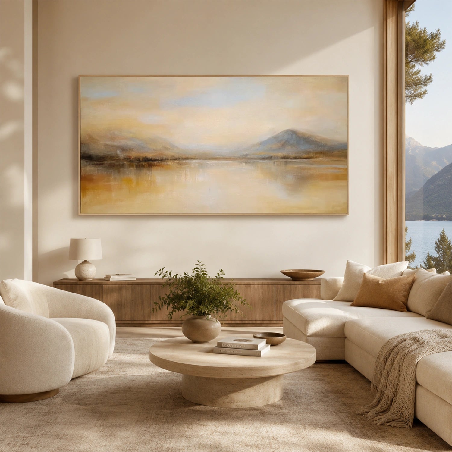 Abstract Mountain Canvas Art #MM412