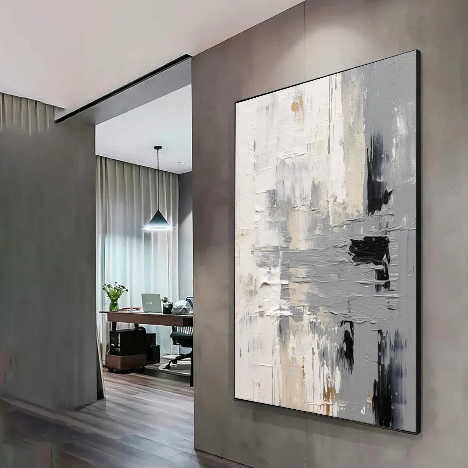 Abstract Textured Canvas Art #WS945