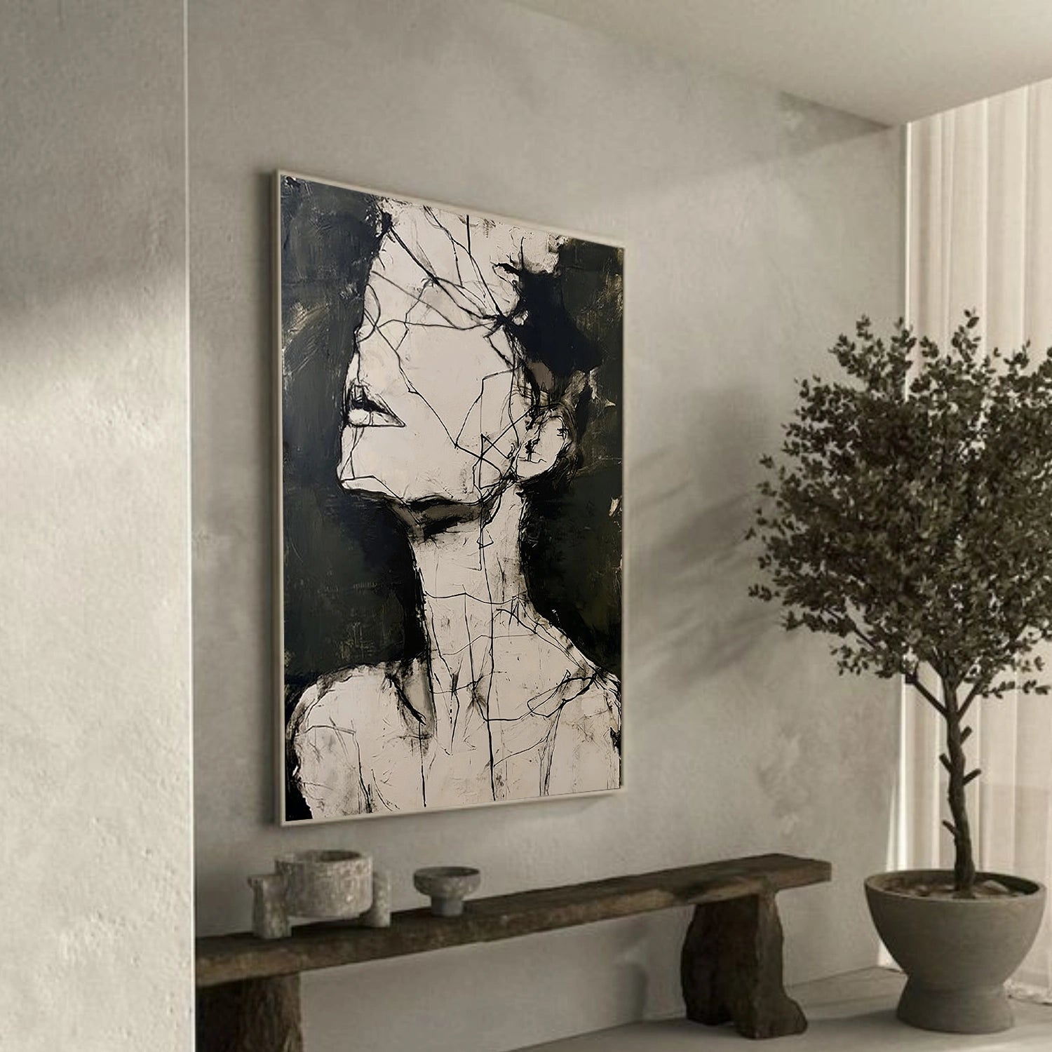 Abstract Portrait Wall Art #AP107