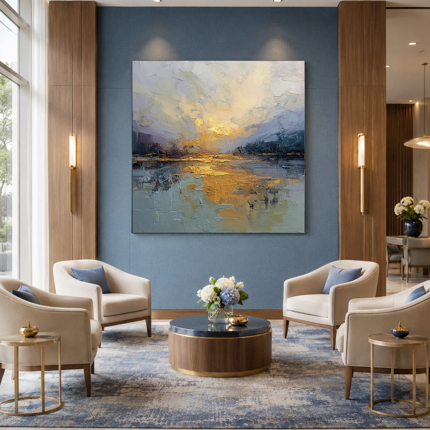 Sea & Sky Abstract Wall Art #MS343