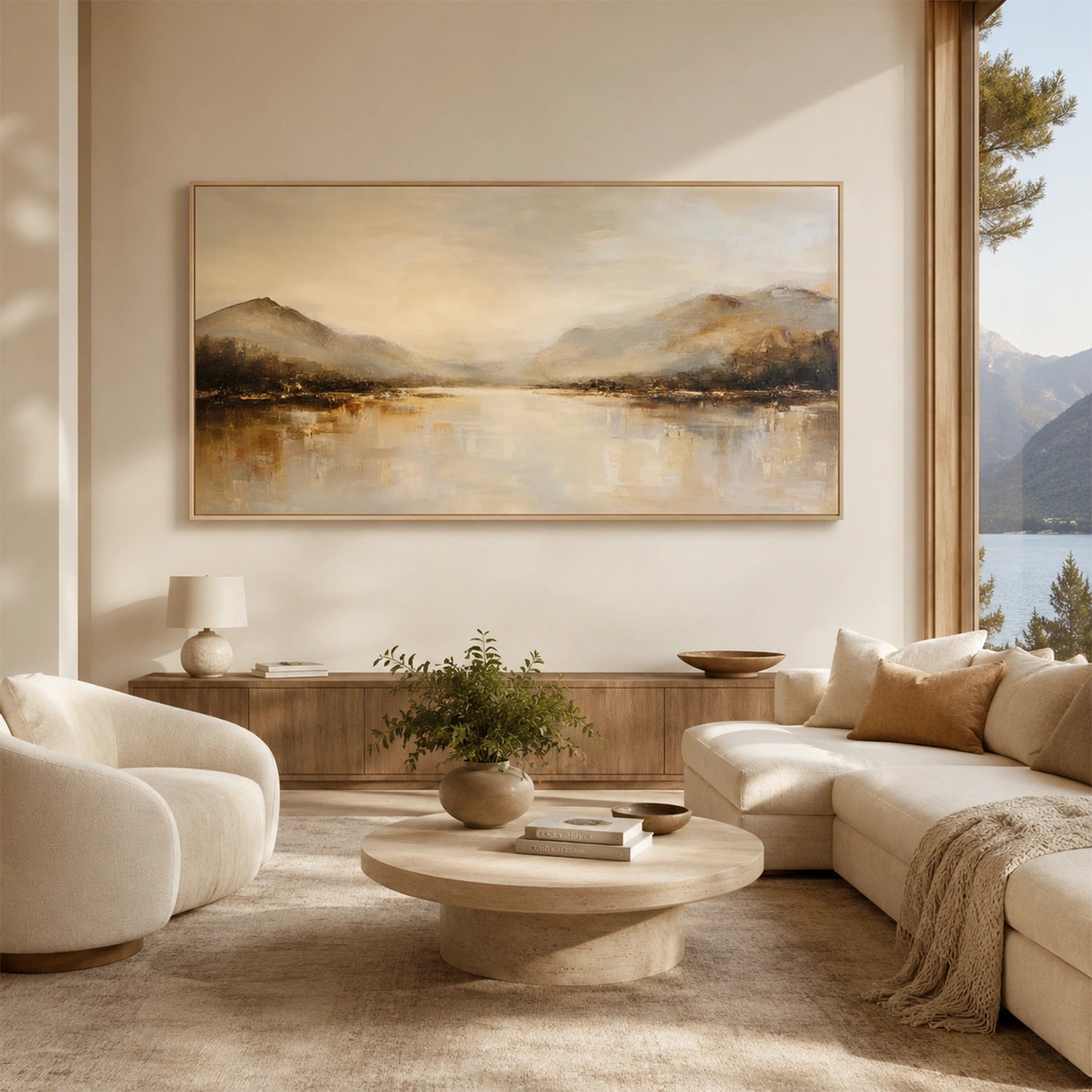 Abstract Mountain Canvas Art #MM407