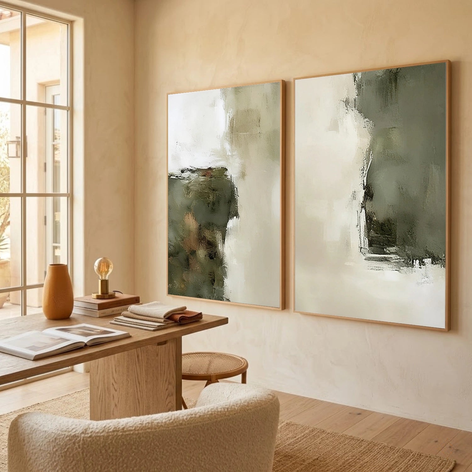 Wabi Sabi Canvas Art Set of 2 #WS1075