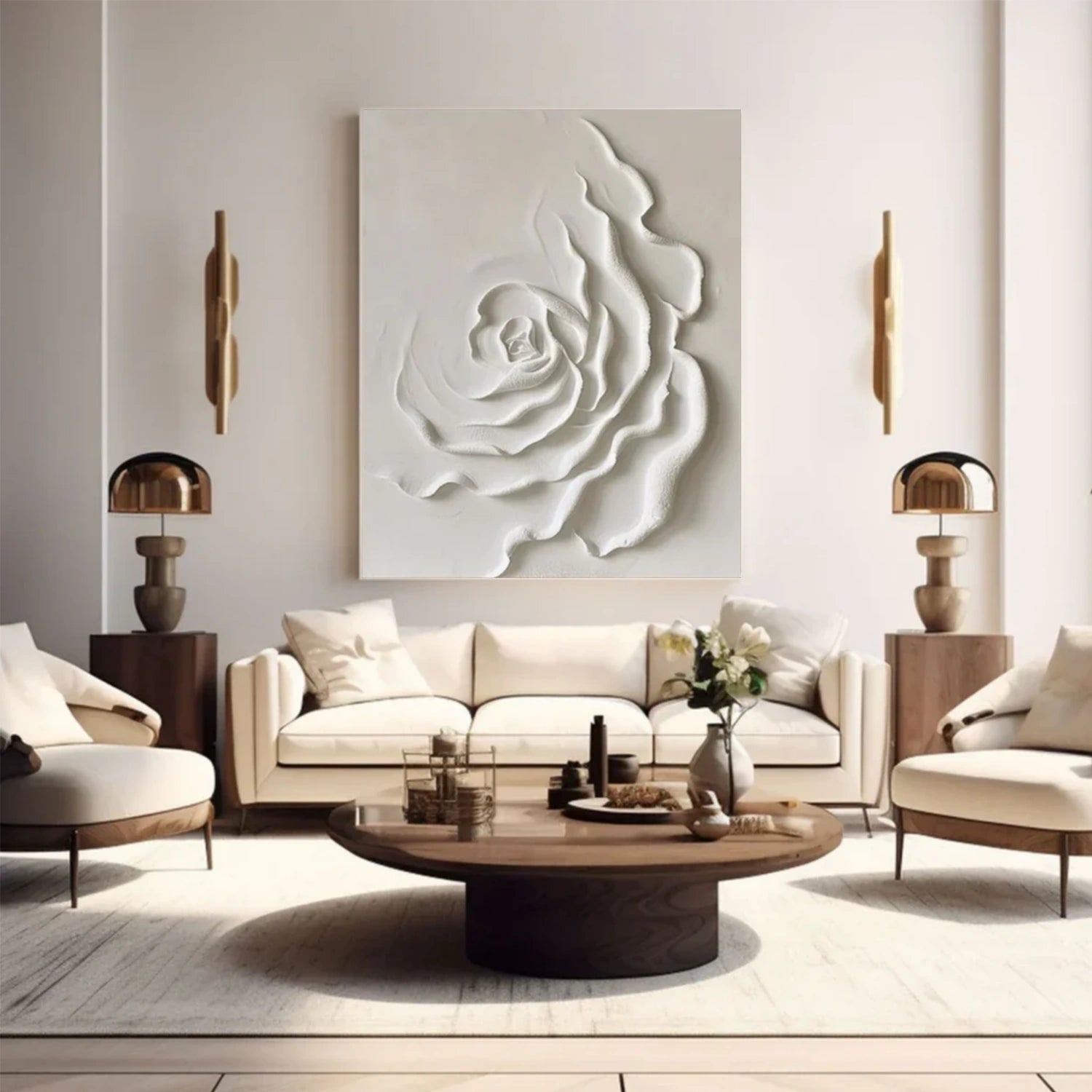 Flower & Tree Abstract Textured Wall Art #ML101