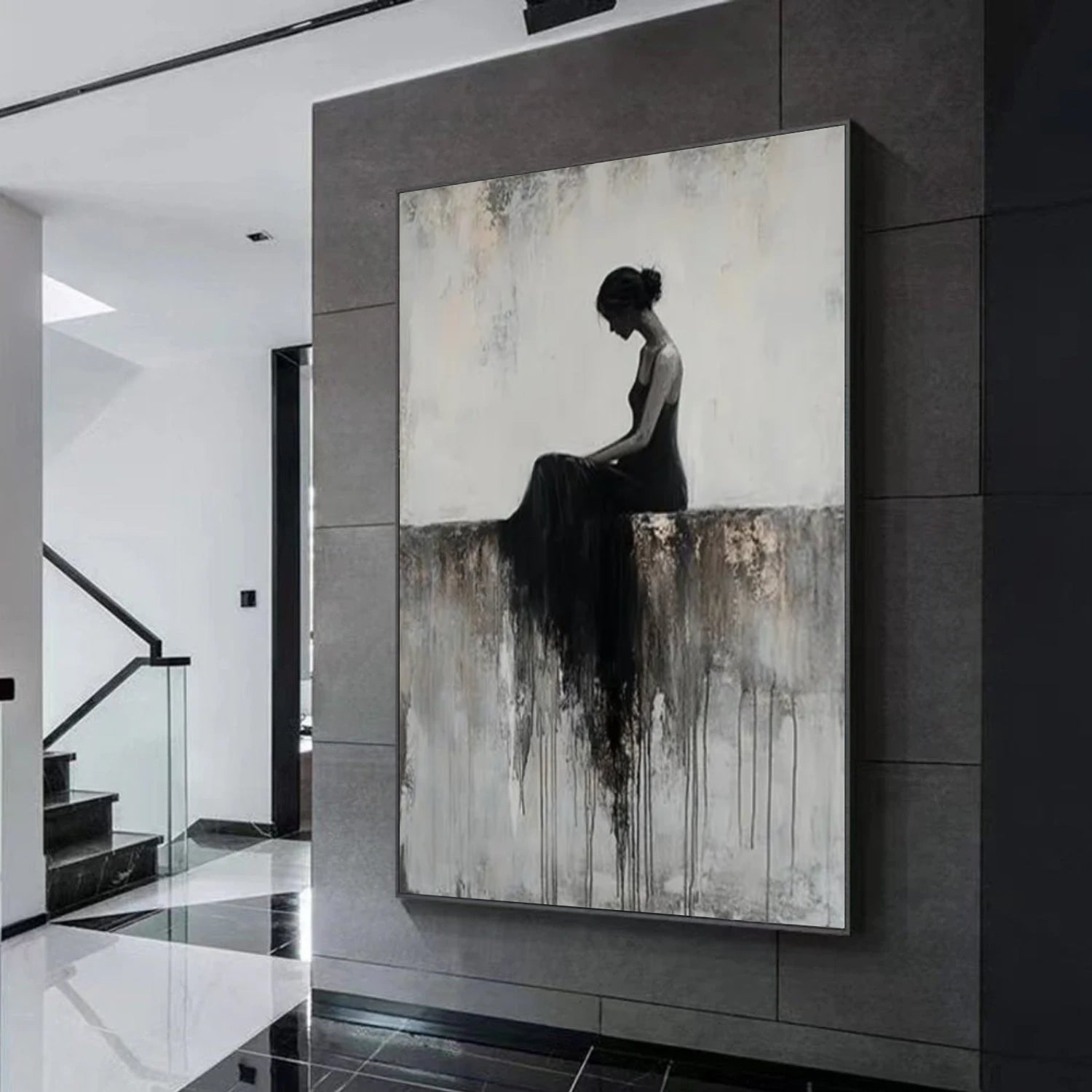 Abstract Portrait Wall Art #AP114
