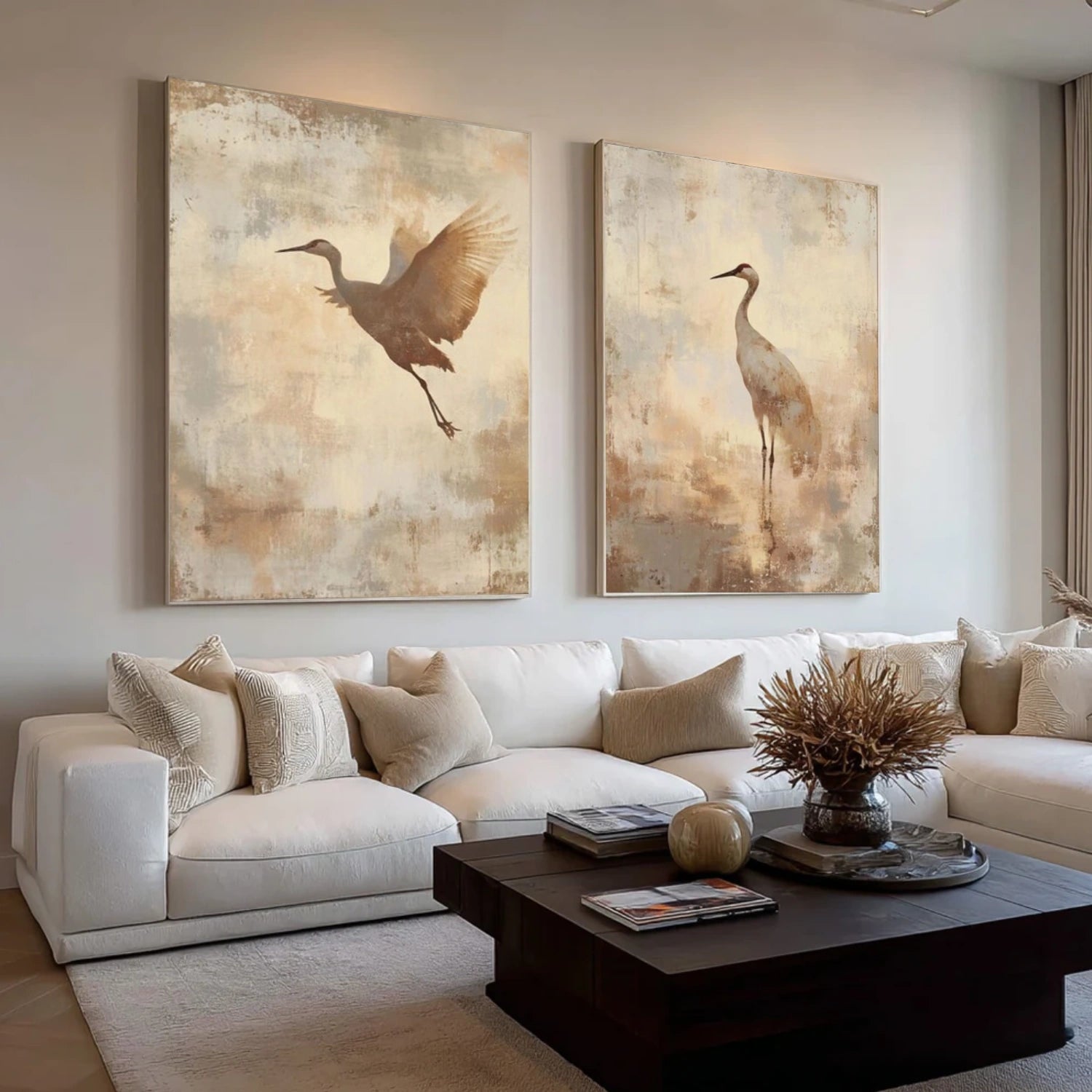 Abstract Animal Wall Art Set of 2 #AL143