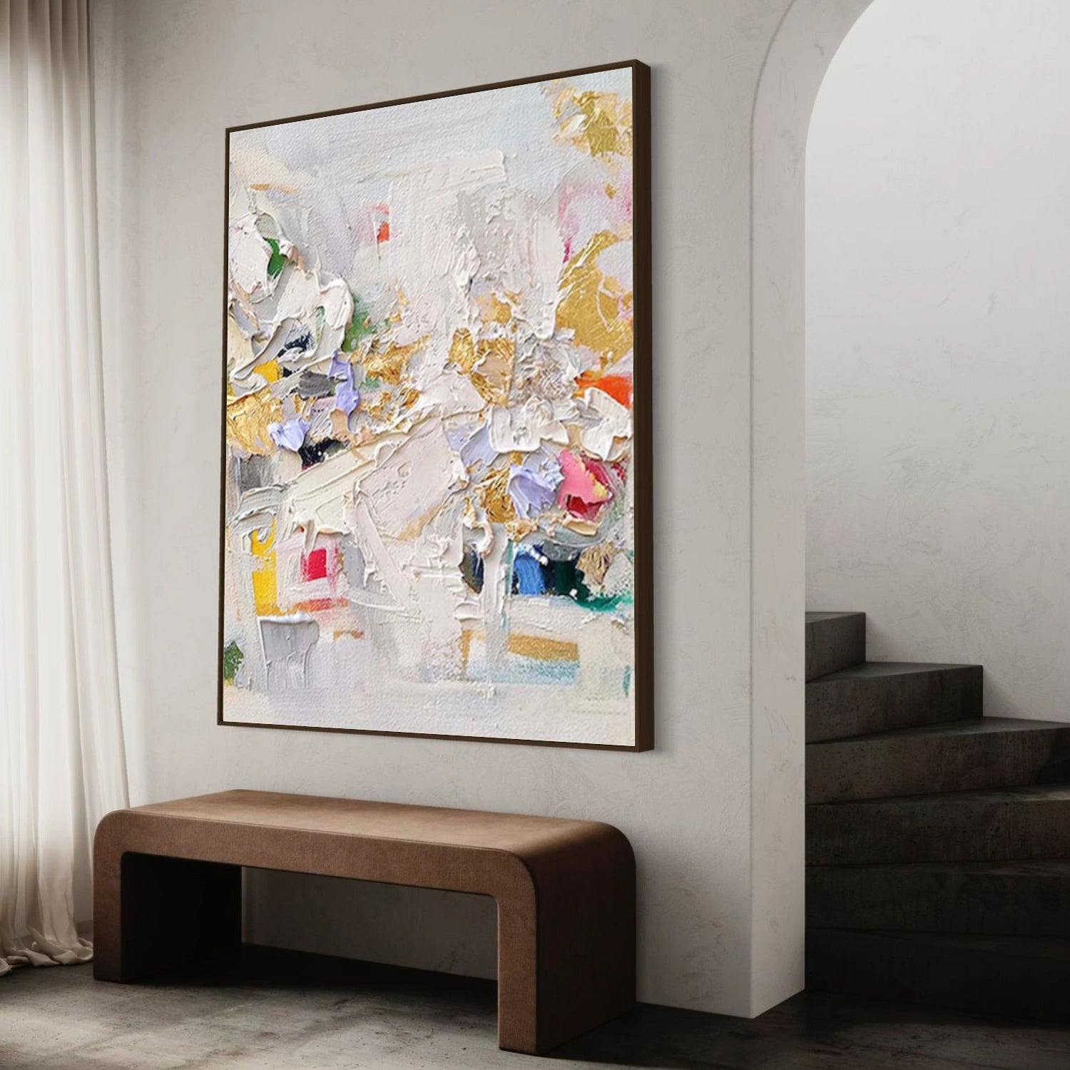 Abstract Textured Canvas Art #WS944