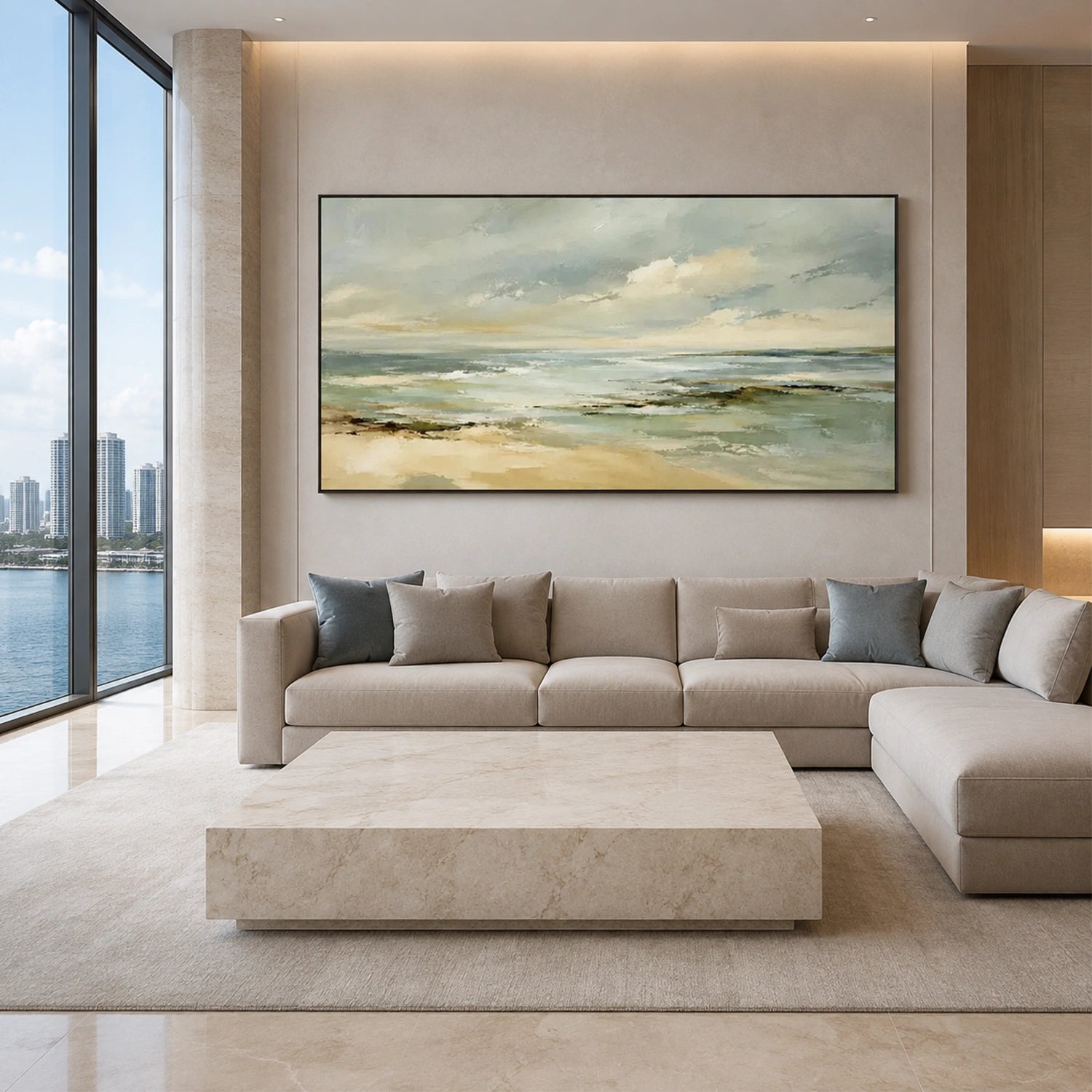Sea & Sky Abstract Wall Art #MS362