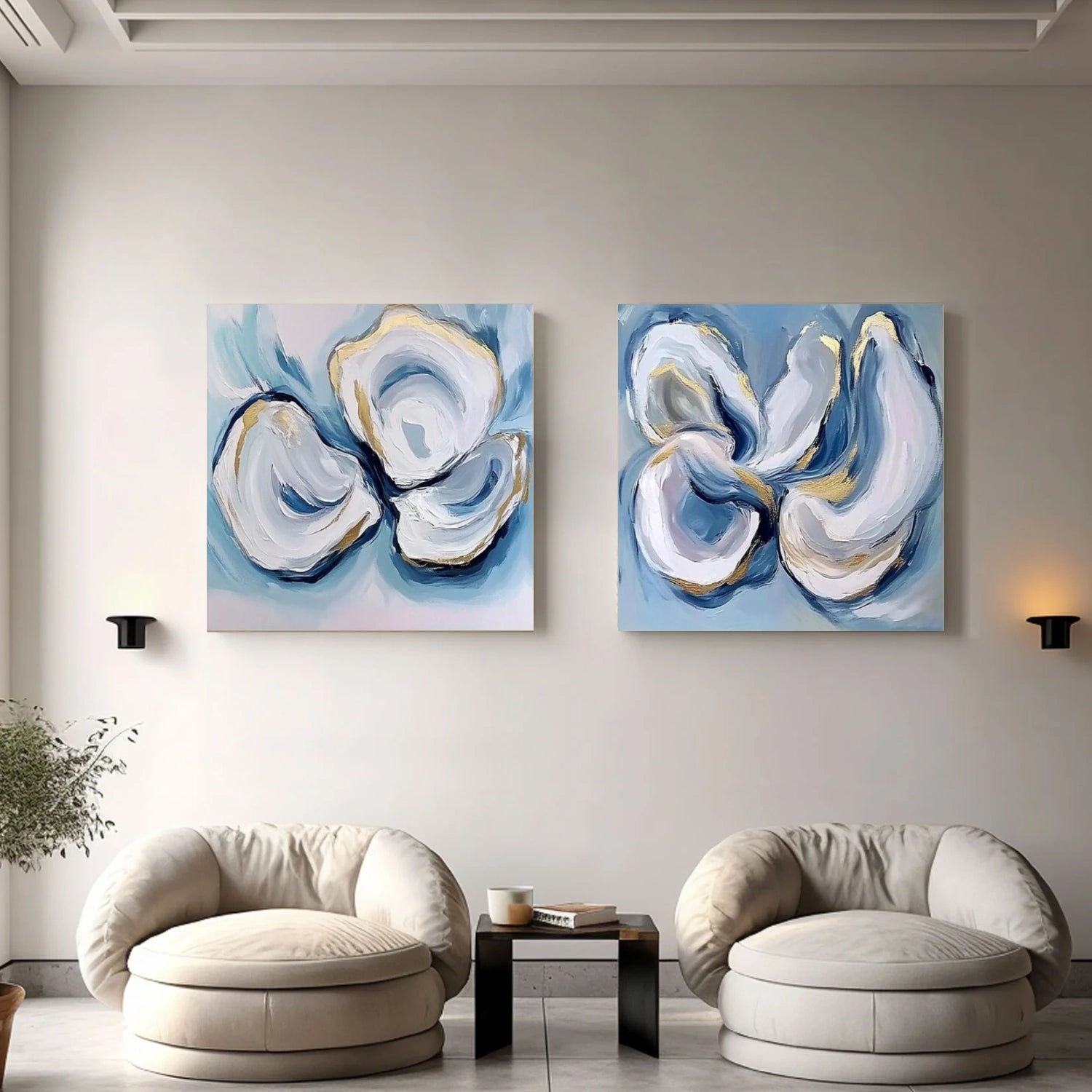 Abstract Canvas Art Set of 2 #WS778