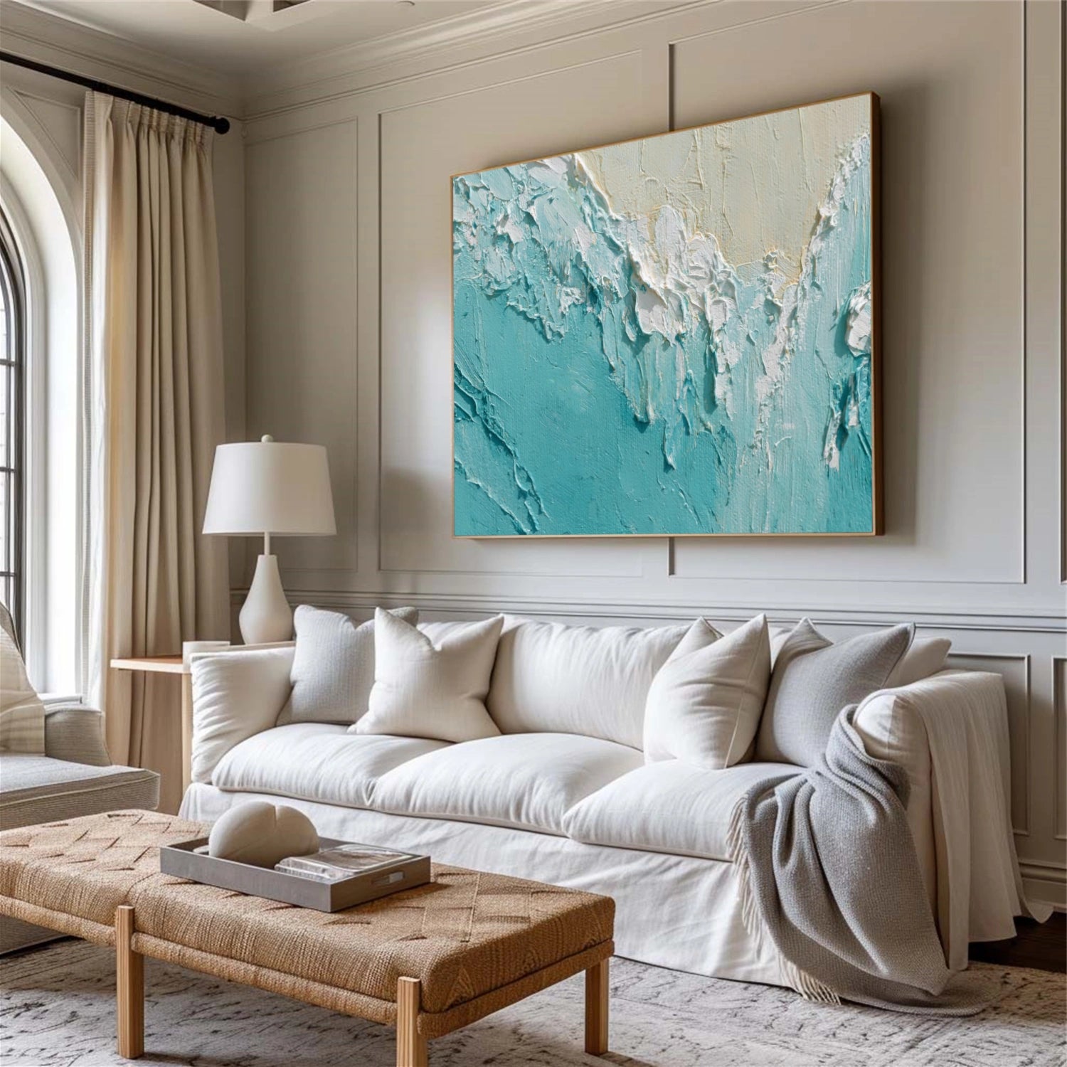 Sea & Sky Abstract Textured Wall Art #MS151