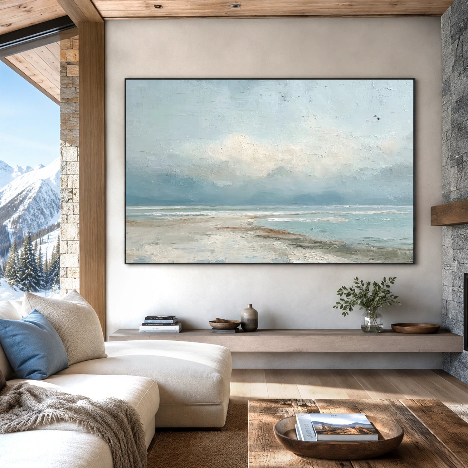 Sea & Sky Abstract Wall Art #MS346