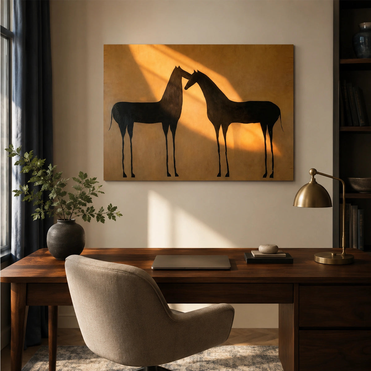 Abstract Animal Horse Wall Art #AL221