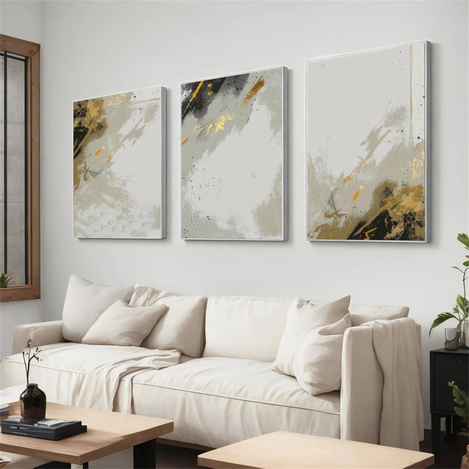 Abstract Canvas Art Set of 3 #WS966