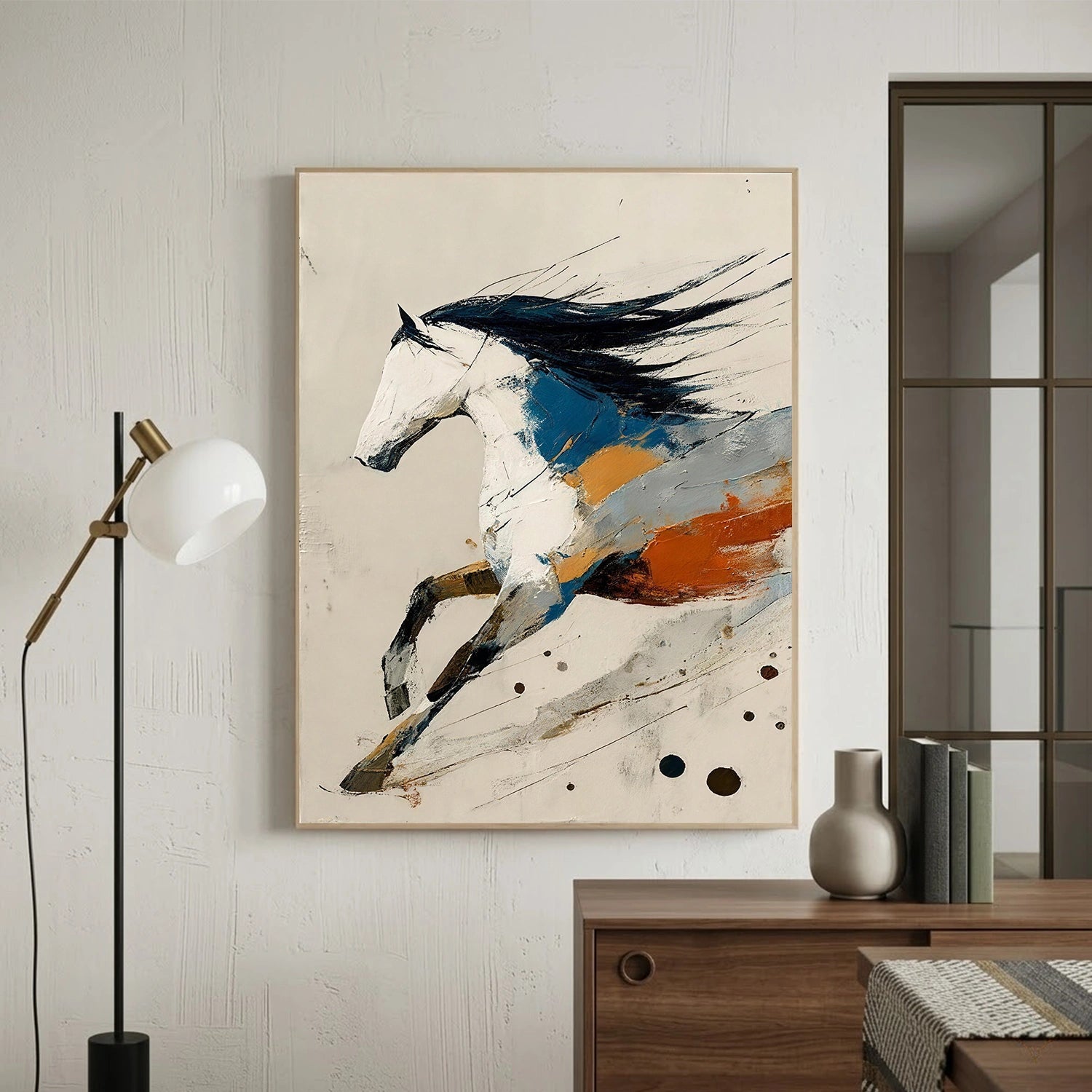 Abstract Animal Horse Wall Art #AL210