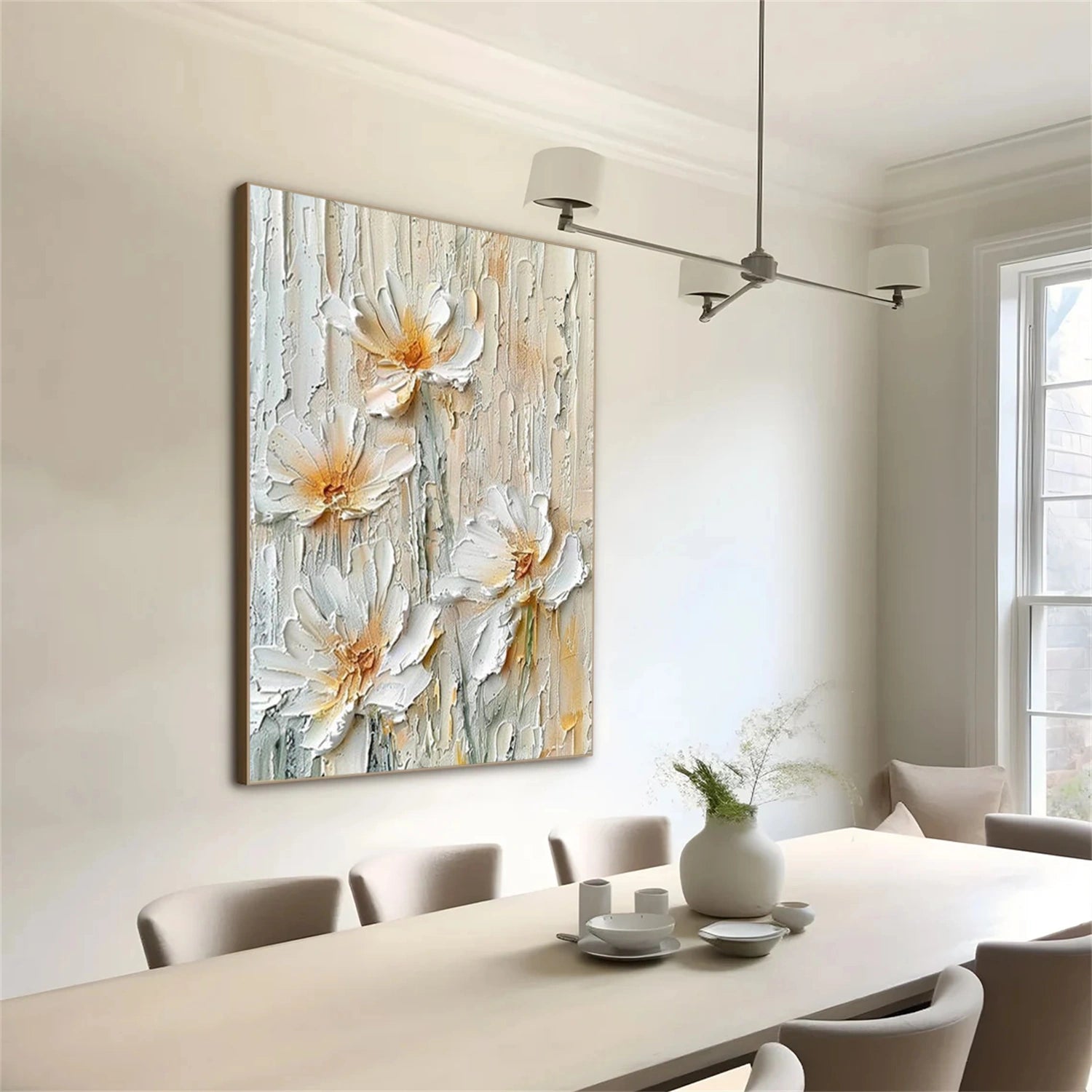 Flower & Tree Abstract Textured Wall Art #ML206