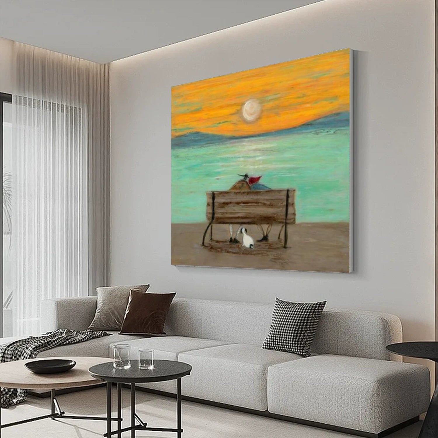 Sea & Sky Abstract Wall Art #MS170