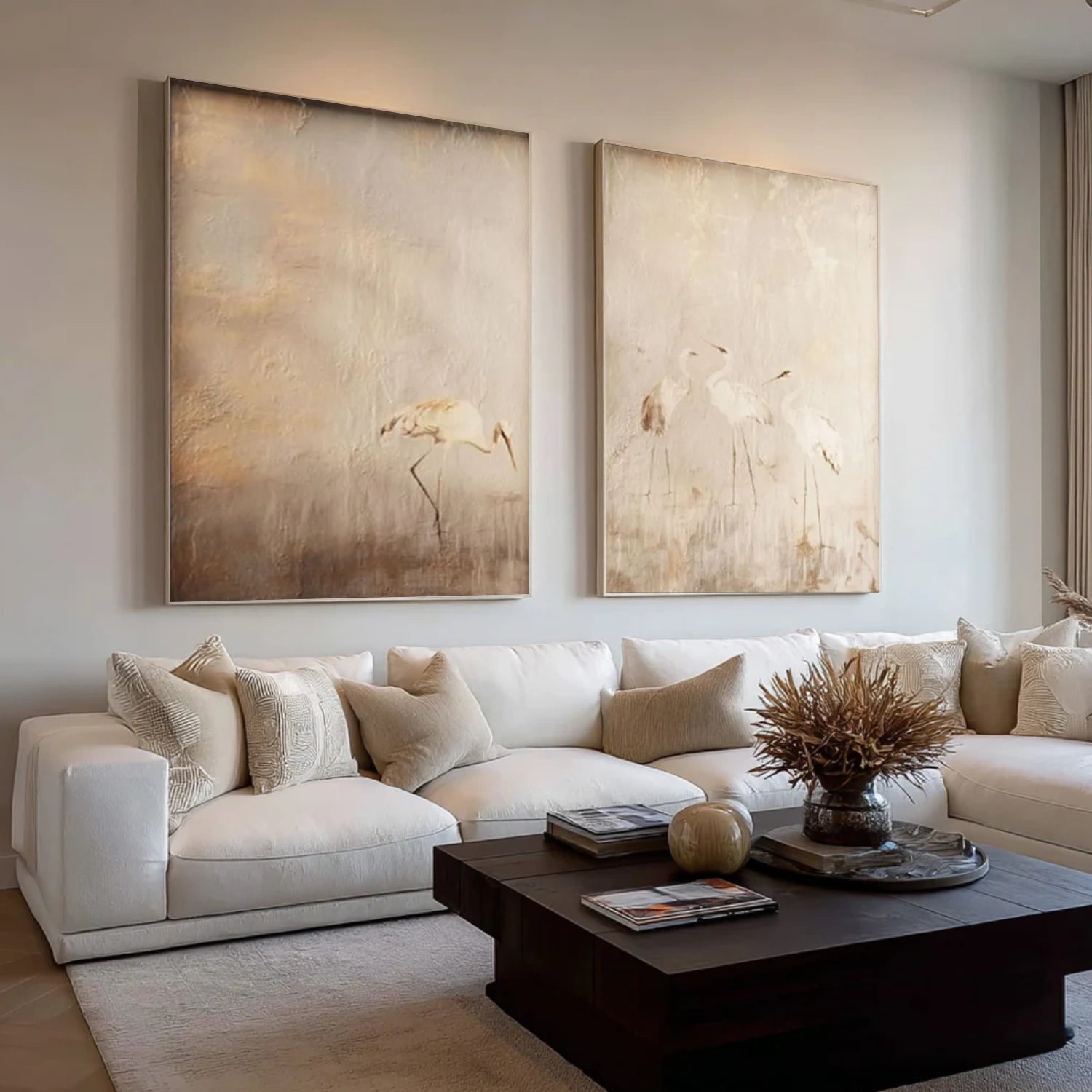 Abstract Animal Wall Art Set of 2 #AL141