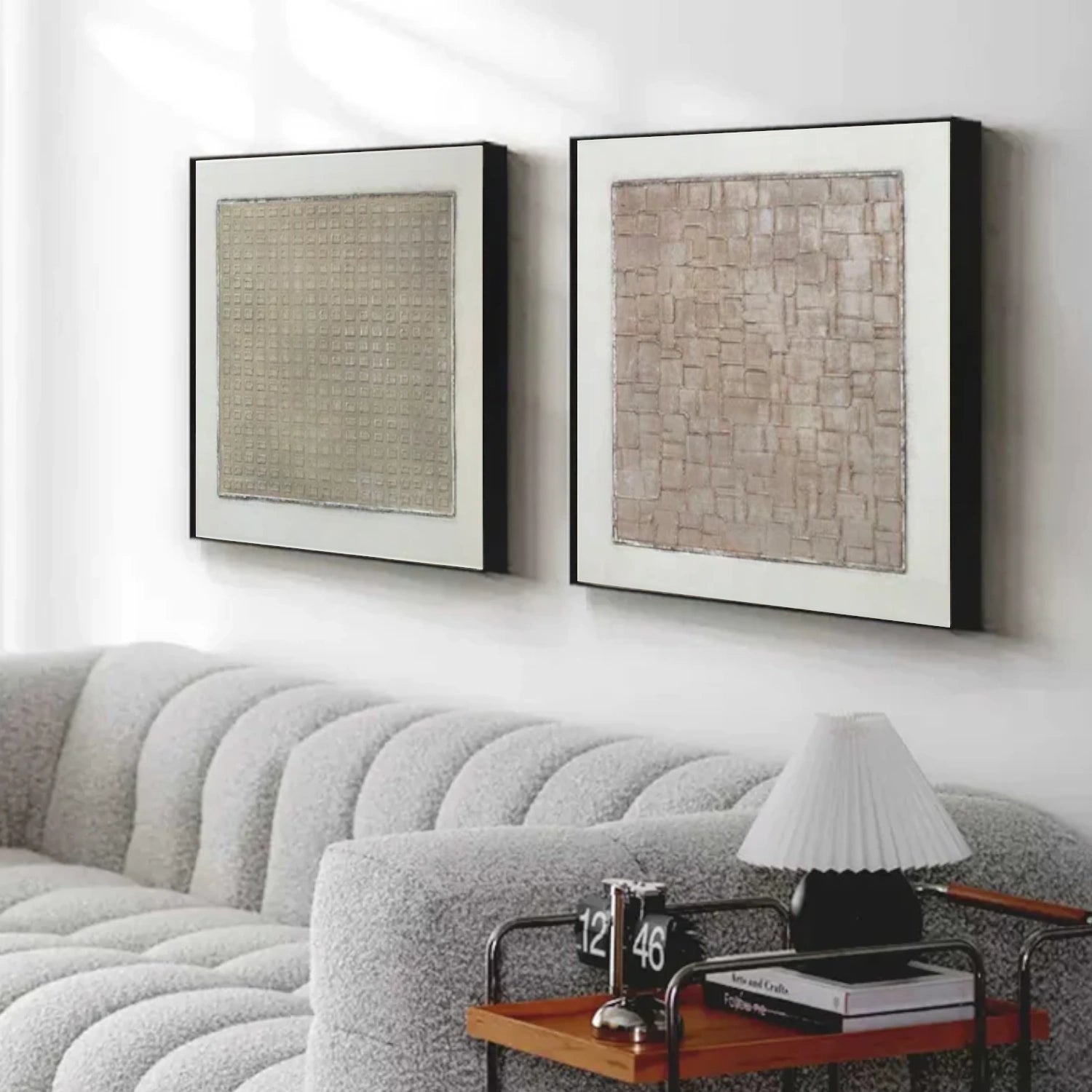 Wabi Sabi Textured Canvas Art Set of 2 #WS727