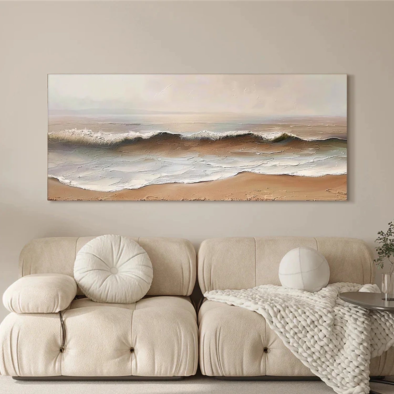 Sea & Sky Abstract Textured Wall Art #MS177